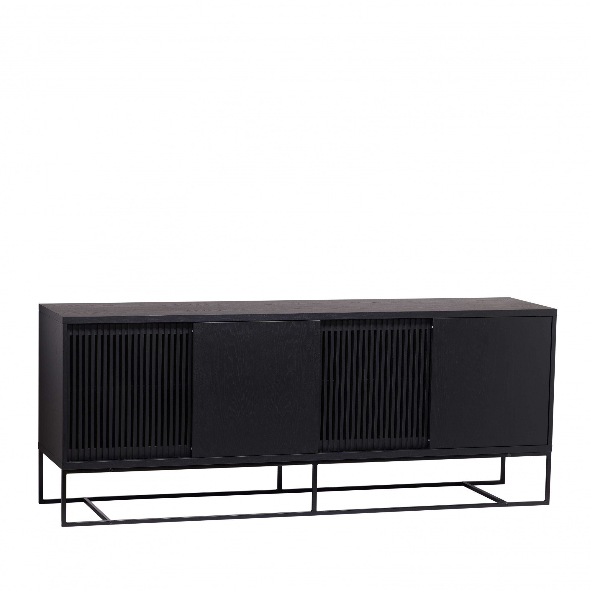 Woodman Dressoir Ende Kast, gedeeltelijk massief, metalen voeten, breedte 188 cm, FSC®