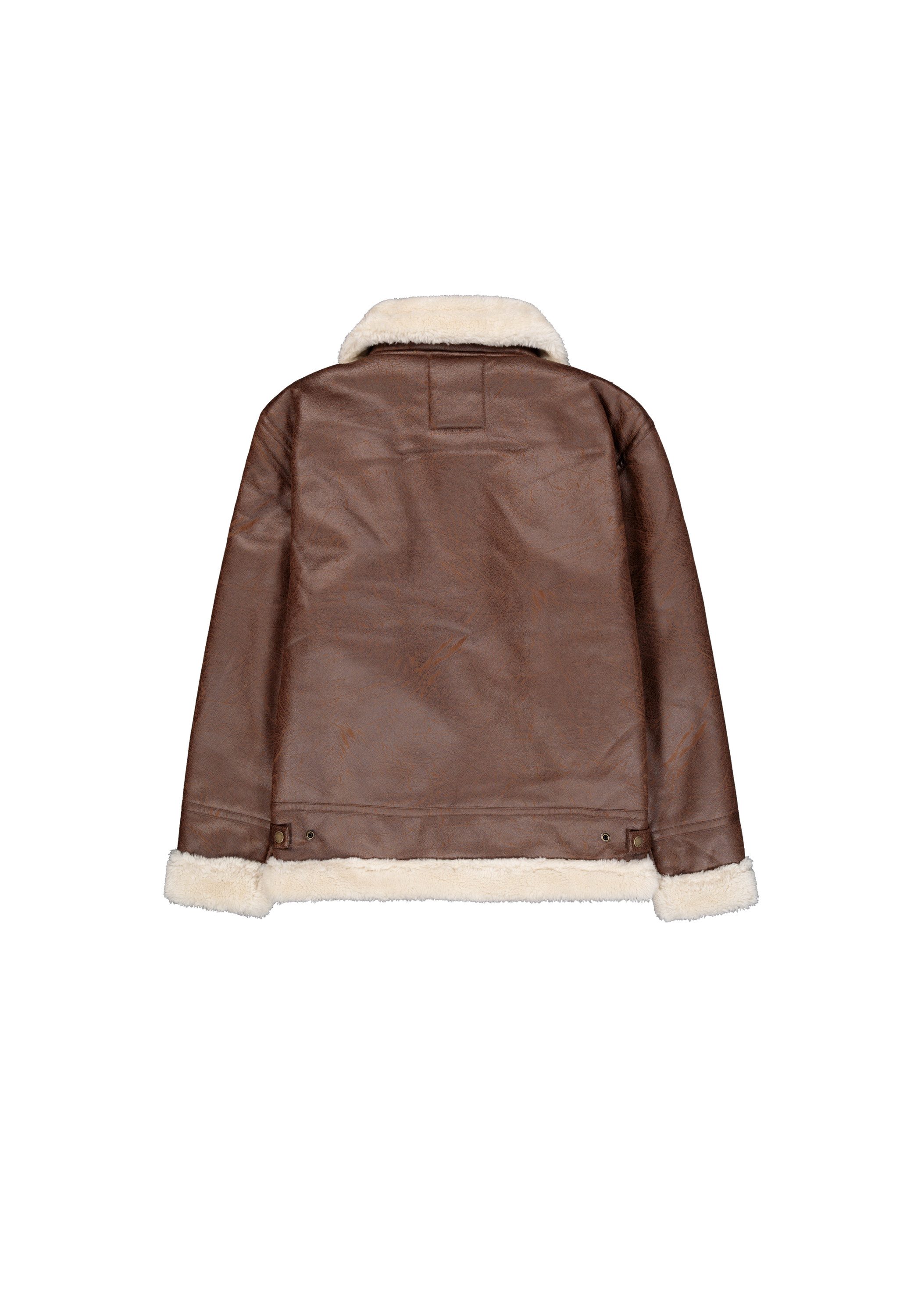 Alpha Industries Leren jack Alpha Industries Men - Bomber Jackets B-3 Faux Leather