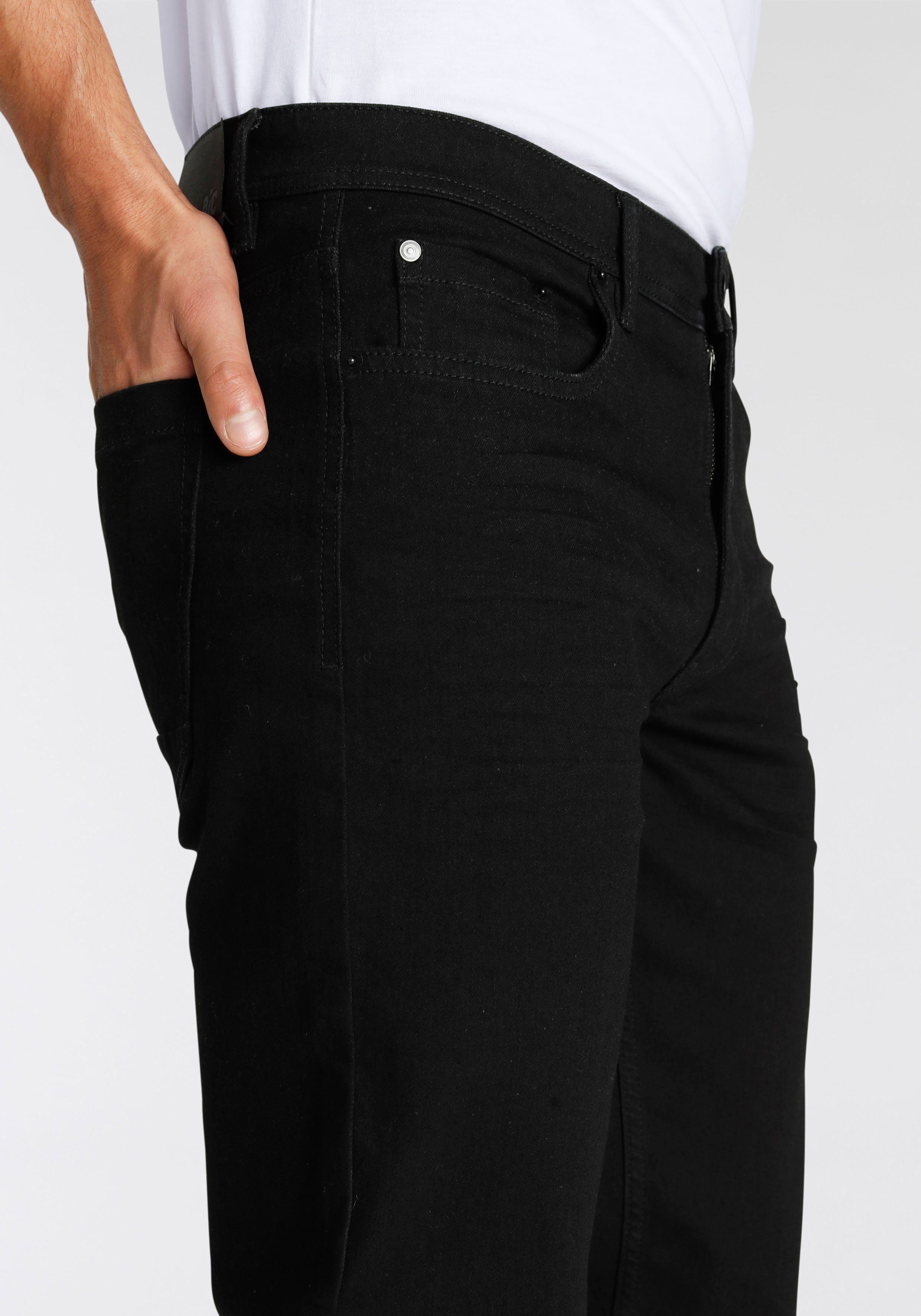 AJC Straight jeans rechtes gesneden, used-look-wassing, lage taille