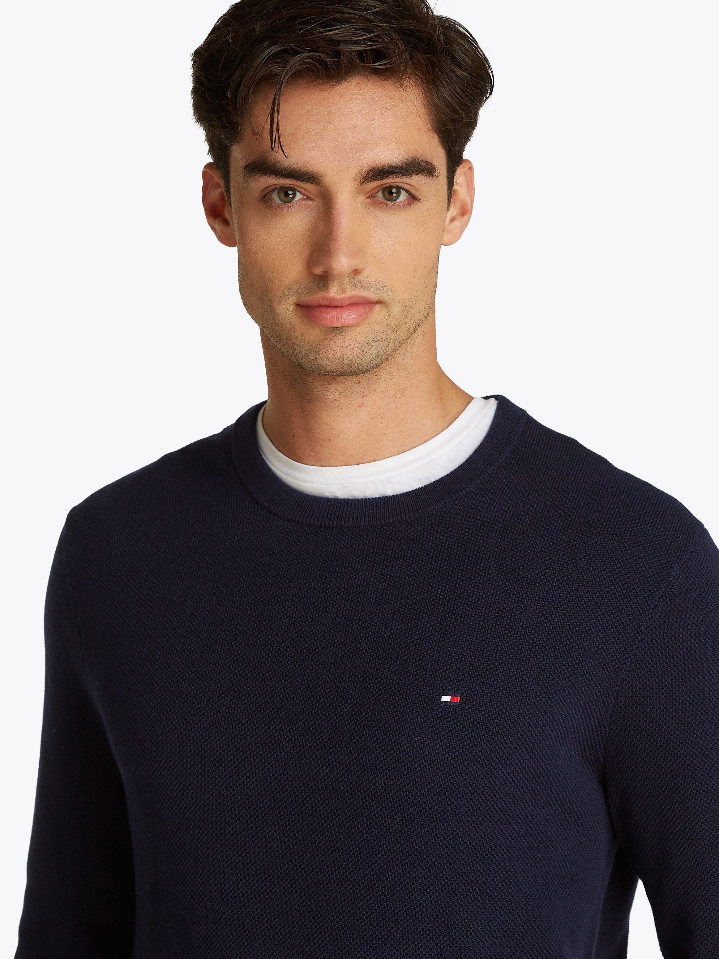 Tommy Hilfiger Trui met ronde hals ESSENTIAL STRUCTURE CREW NECK