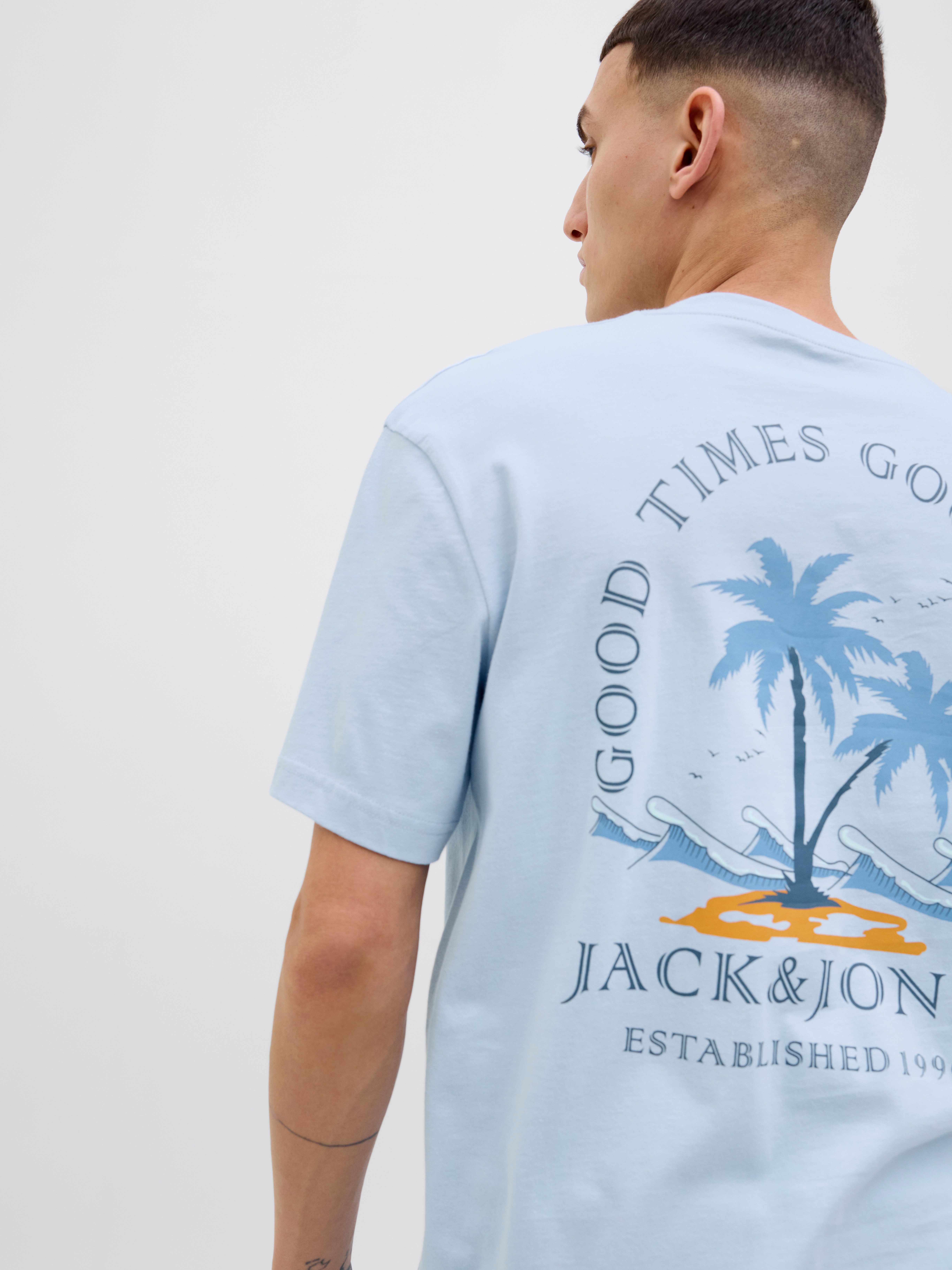 Jack & Jones Shirt met ronde hals JJSUMMER VIBES TEE SS CREW NECK LN