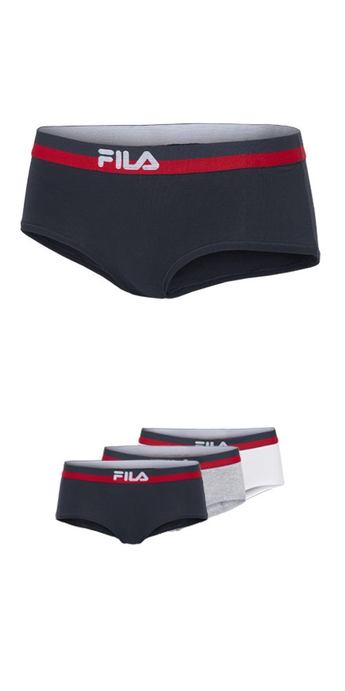 Fila Slip met elastische logo-band, vrouwenculotte (3 stuks)