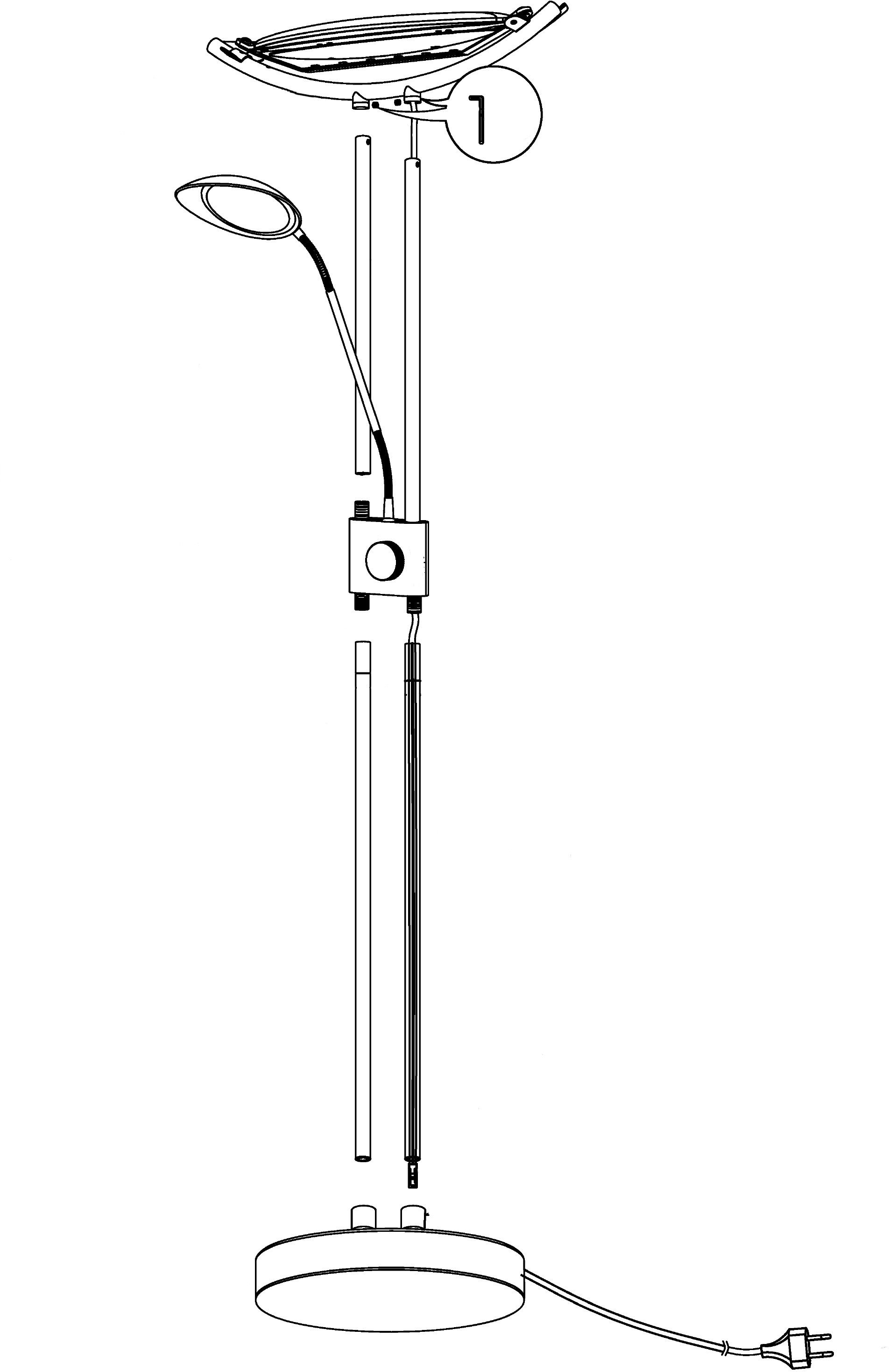 EGLO Staande ledlamp BAYA led
