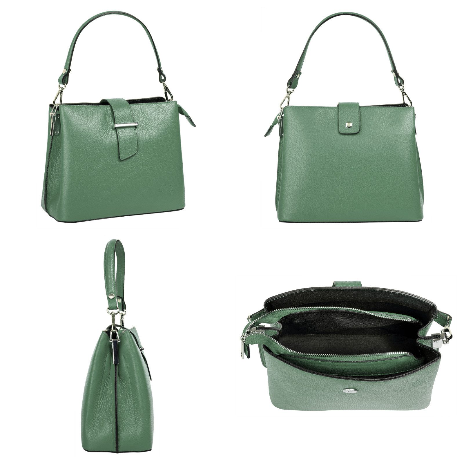 Cluty Tas echt leer, made in italy