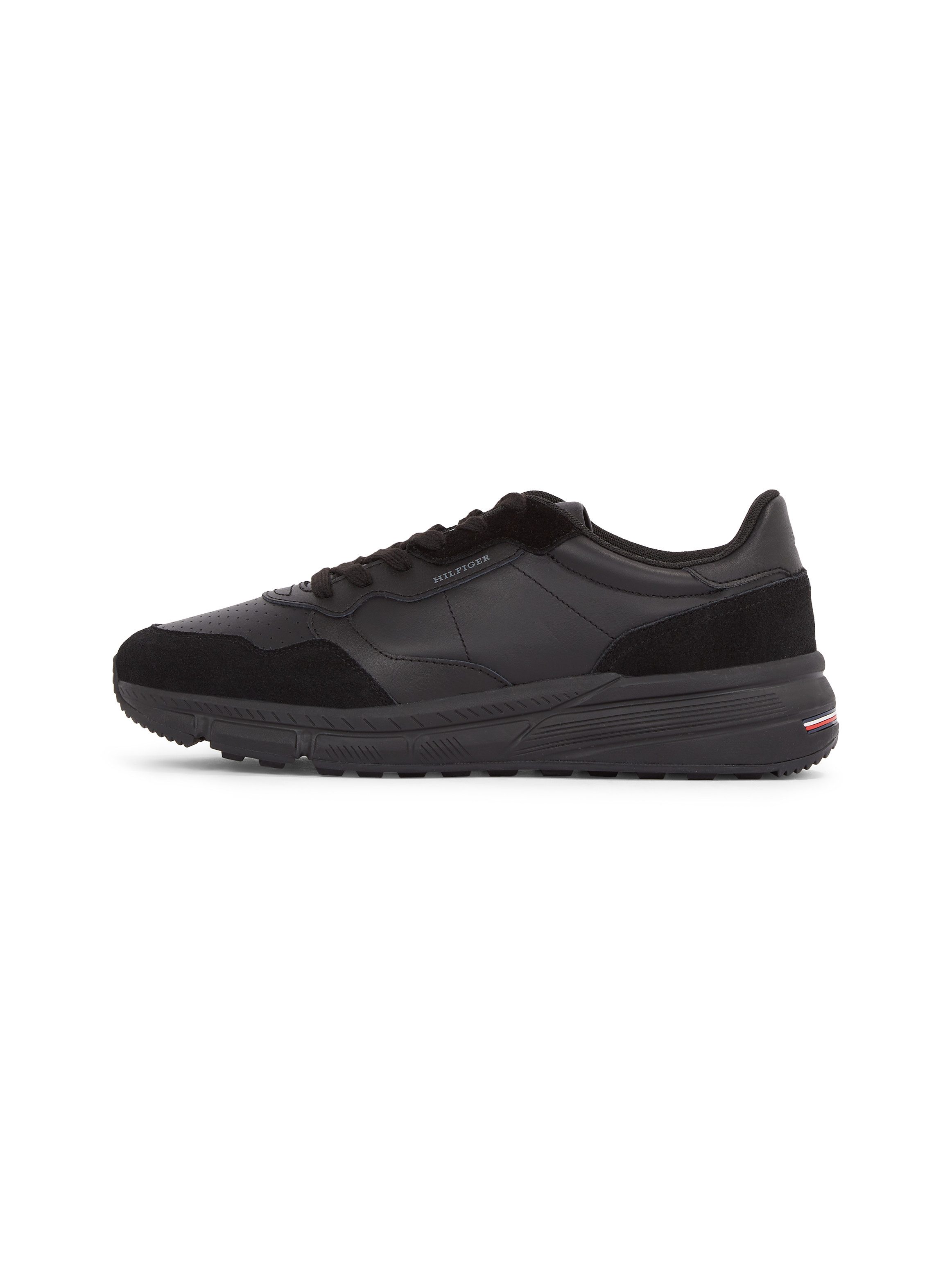 Tommy Hilfiger Sneakers met sleehak FASTON LTH MIX vrijetijdsschoen, veterschoen, lage schoen met gevoerde schacht