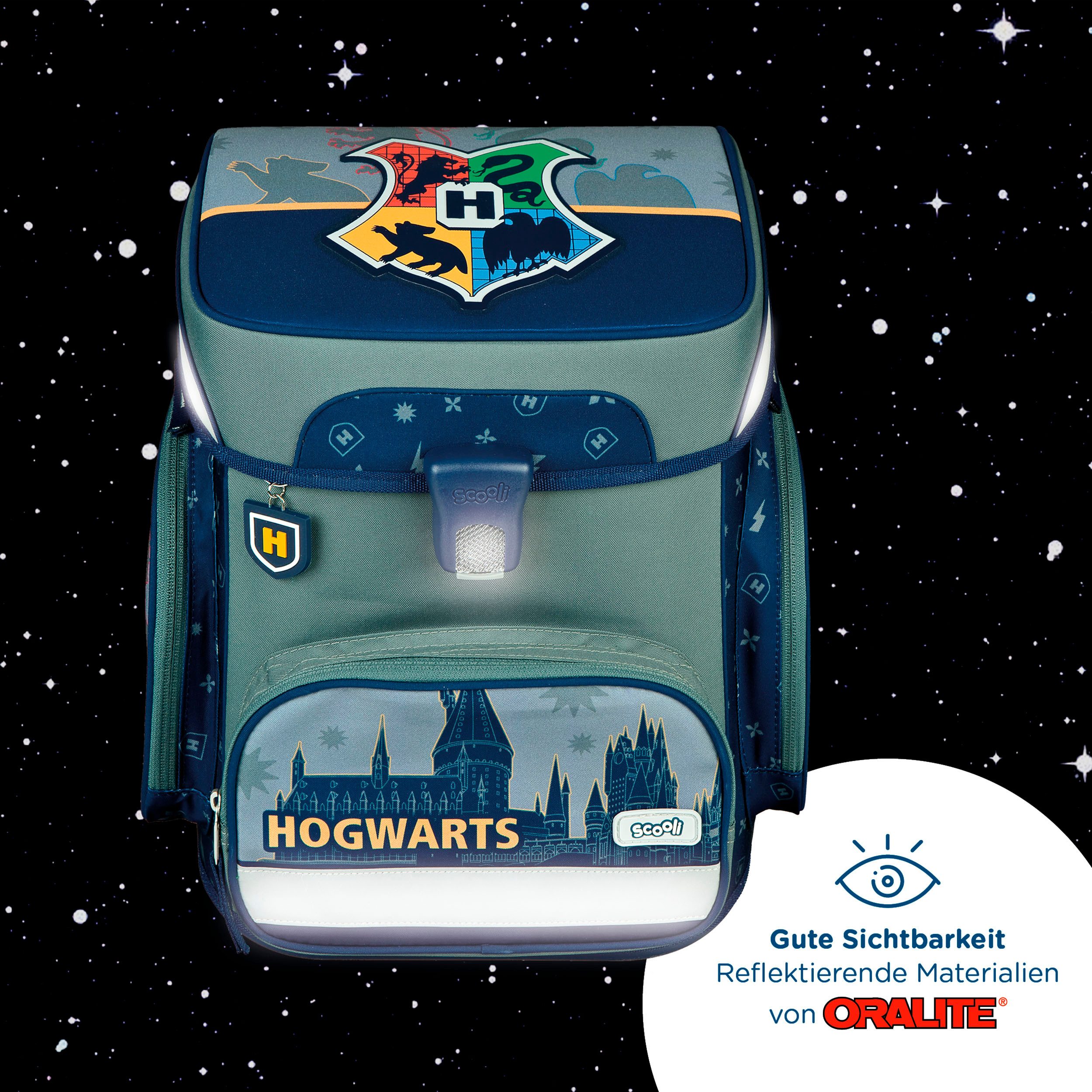 Scooli Schooltas EasyFit, Harry Potter Hogwarts (set, 5-delig)
