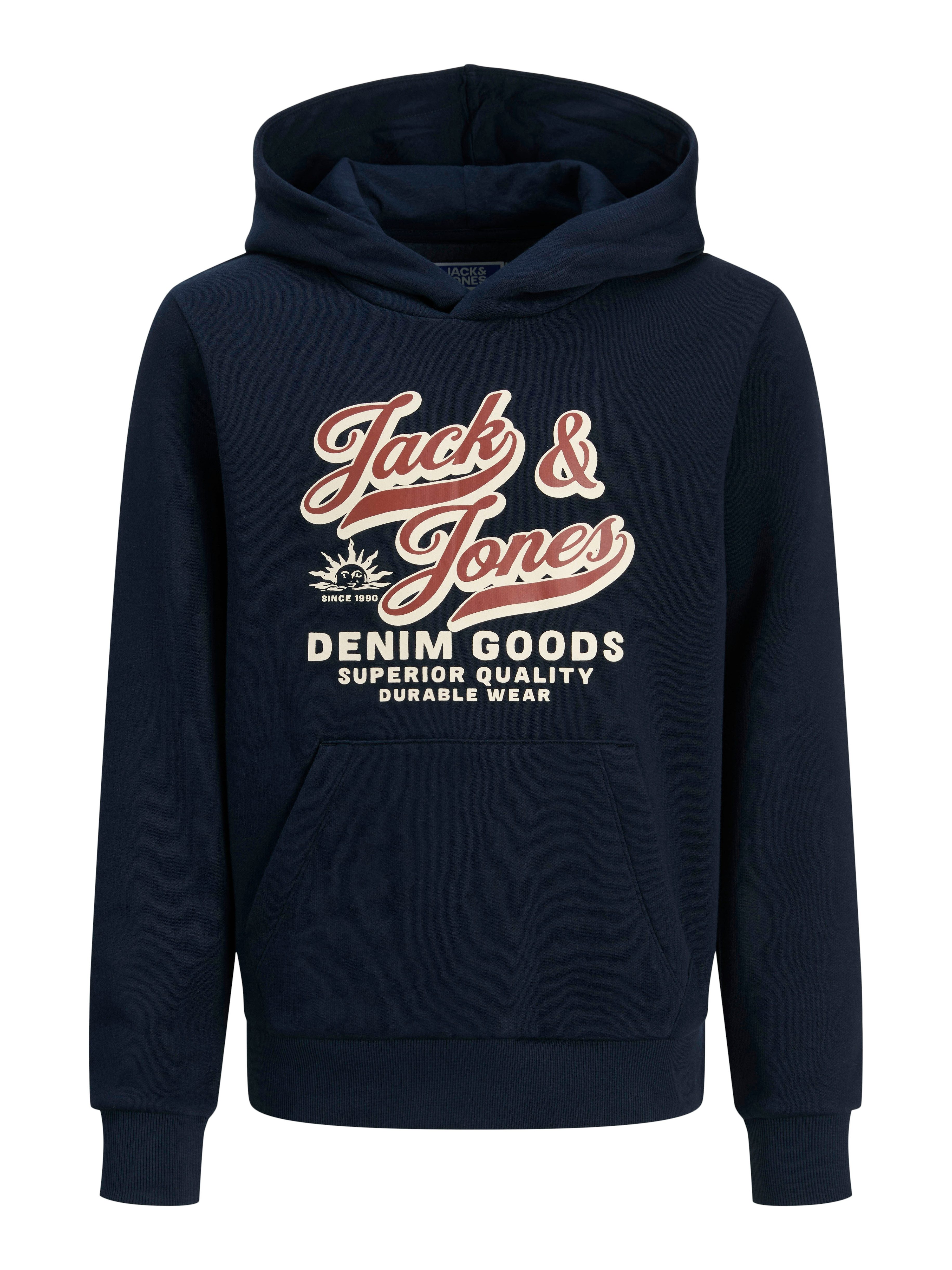Jack & Jones Junior Hoodie JJELOGO SWEAT HOOD 2 COL AW25 NOOS JNR