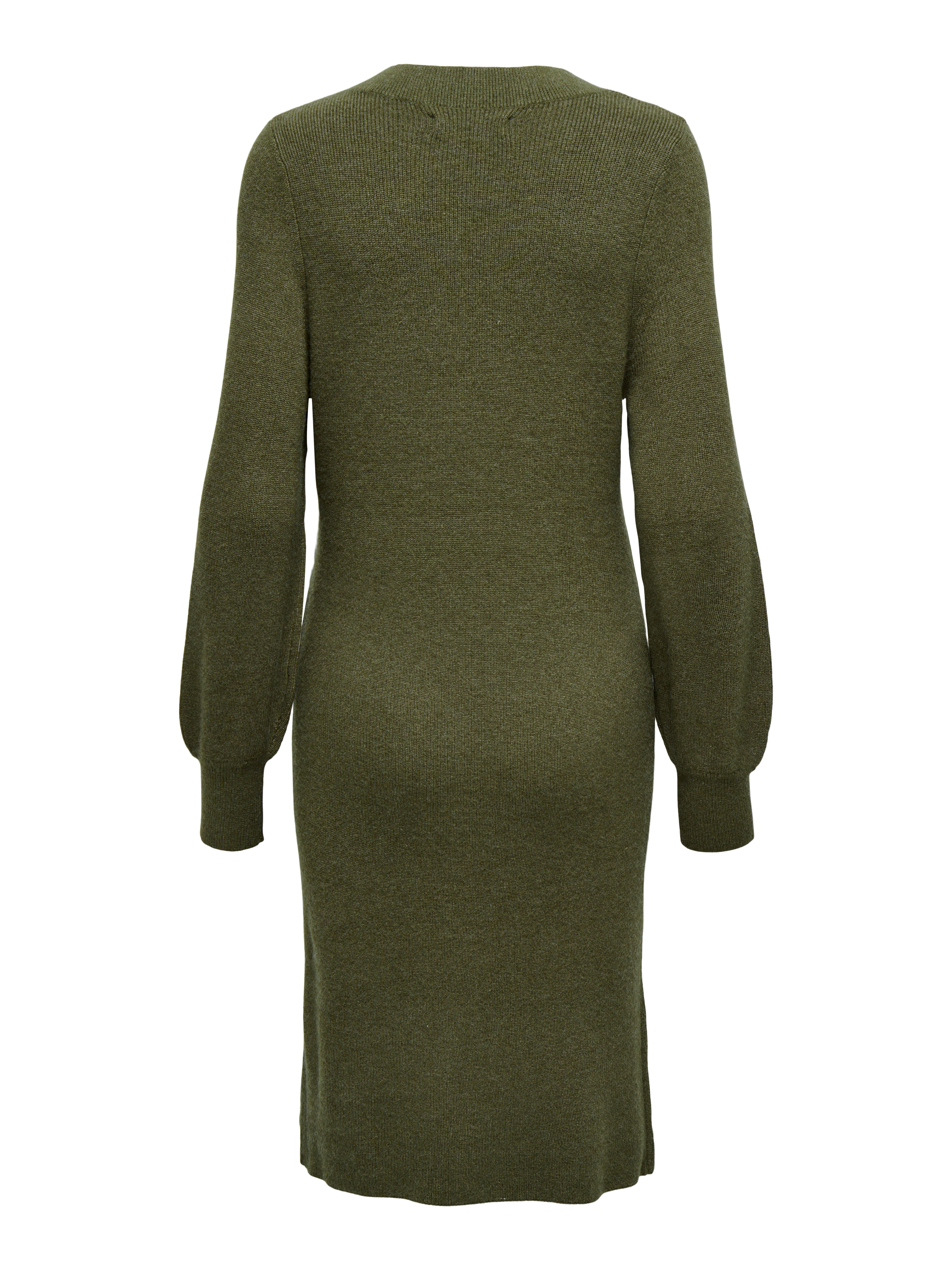 Only Gebreide jurk ONLKATIA LS V-NECK DRESS NCA KNT