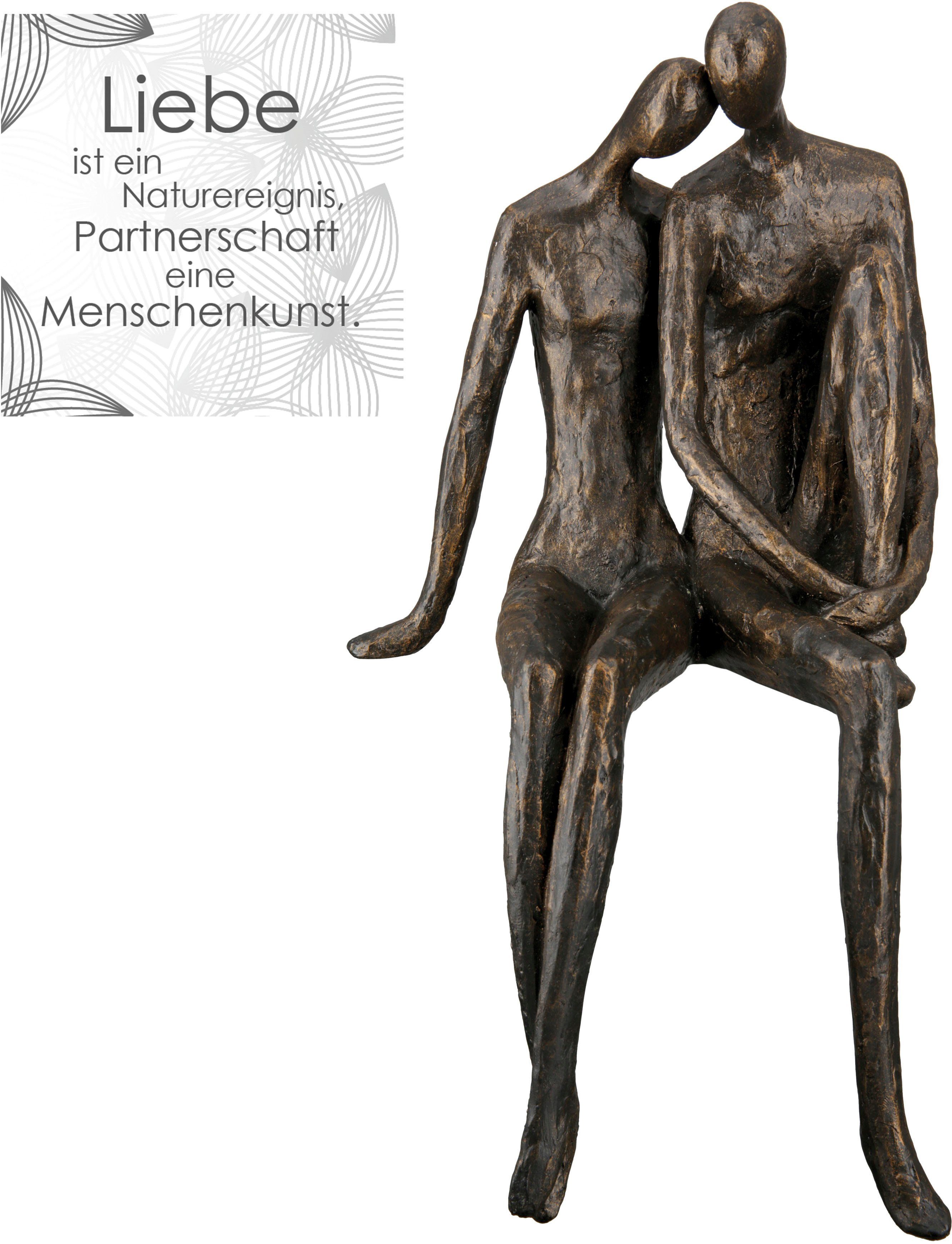 Casablanca by Gilde Decoratief figuur voor op een rand Sculptuur XL Couple (1 stuk)