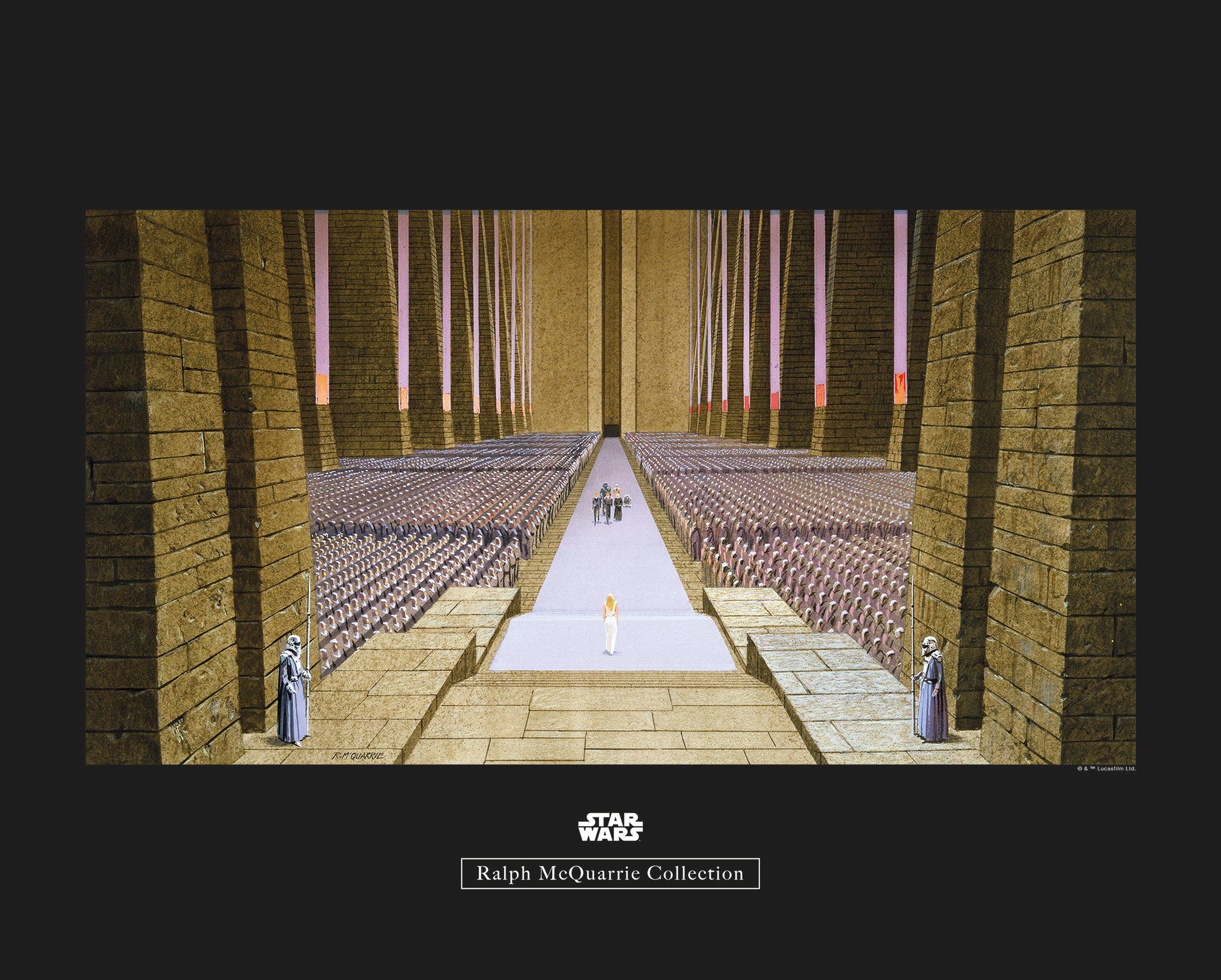 Komar Wanddecoratie Star Wars Classic RMQ Ceremony Wanddecoratie voor de kinderkamer - zonder lijst (1 stuk)