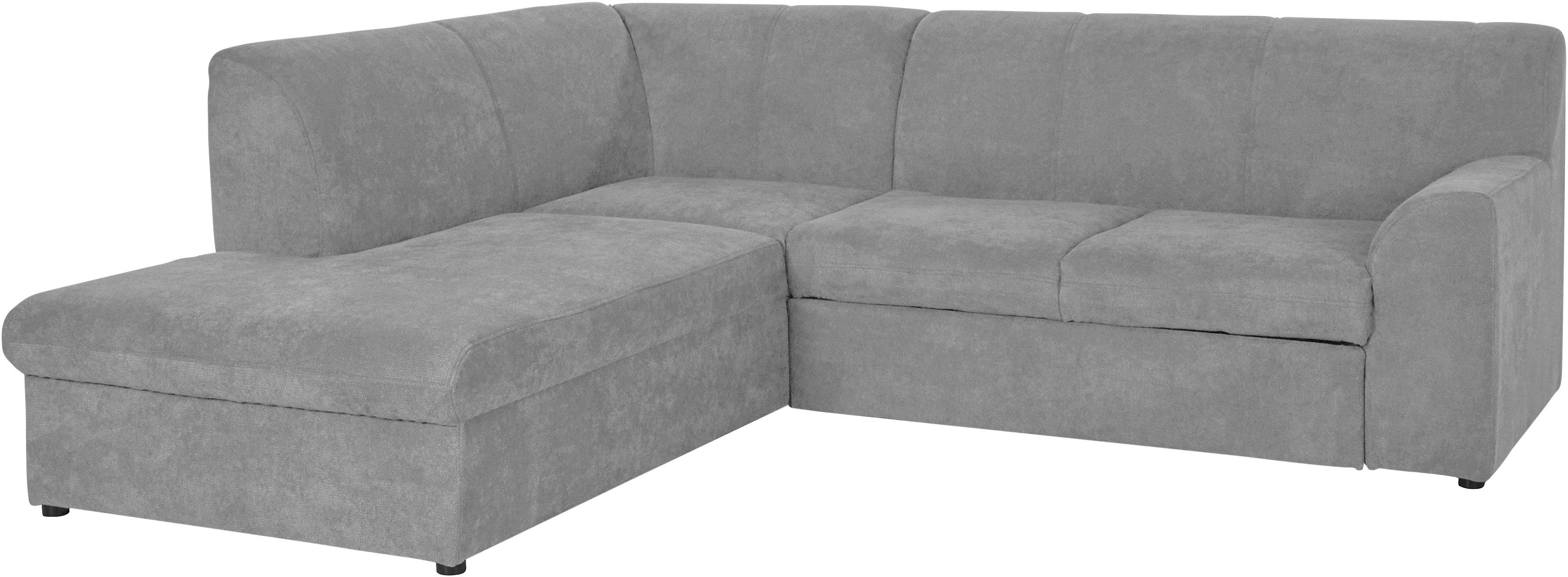 DOMO collection Hoekbank Topper L-vorm met ottomane, naar keuze met slaapfunctie