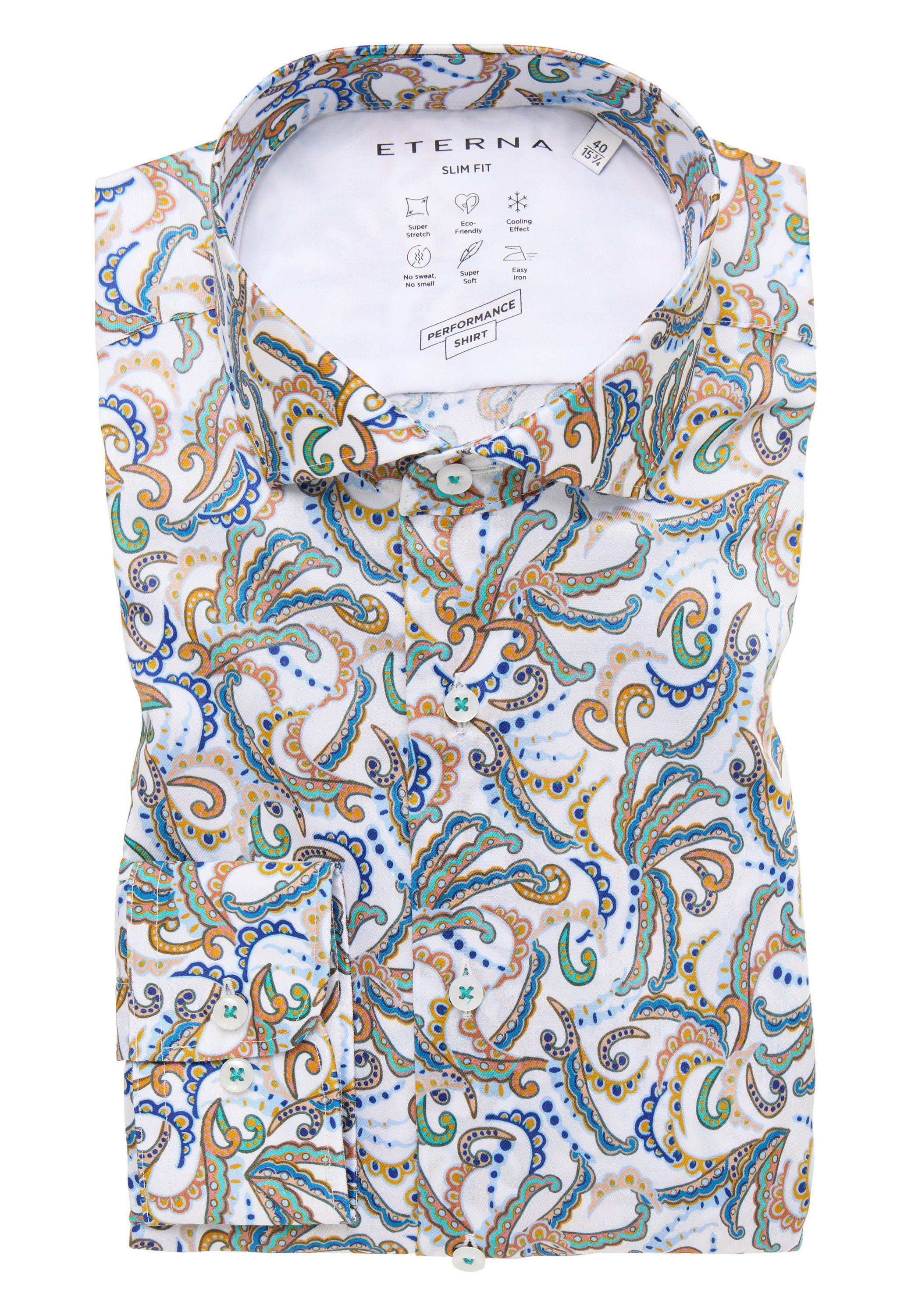 Eterna Overhemd met lange mouwen Slim fit EASY IRON (gemakkelijk te strijken)