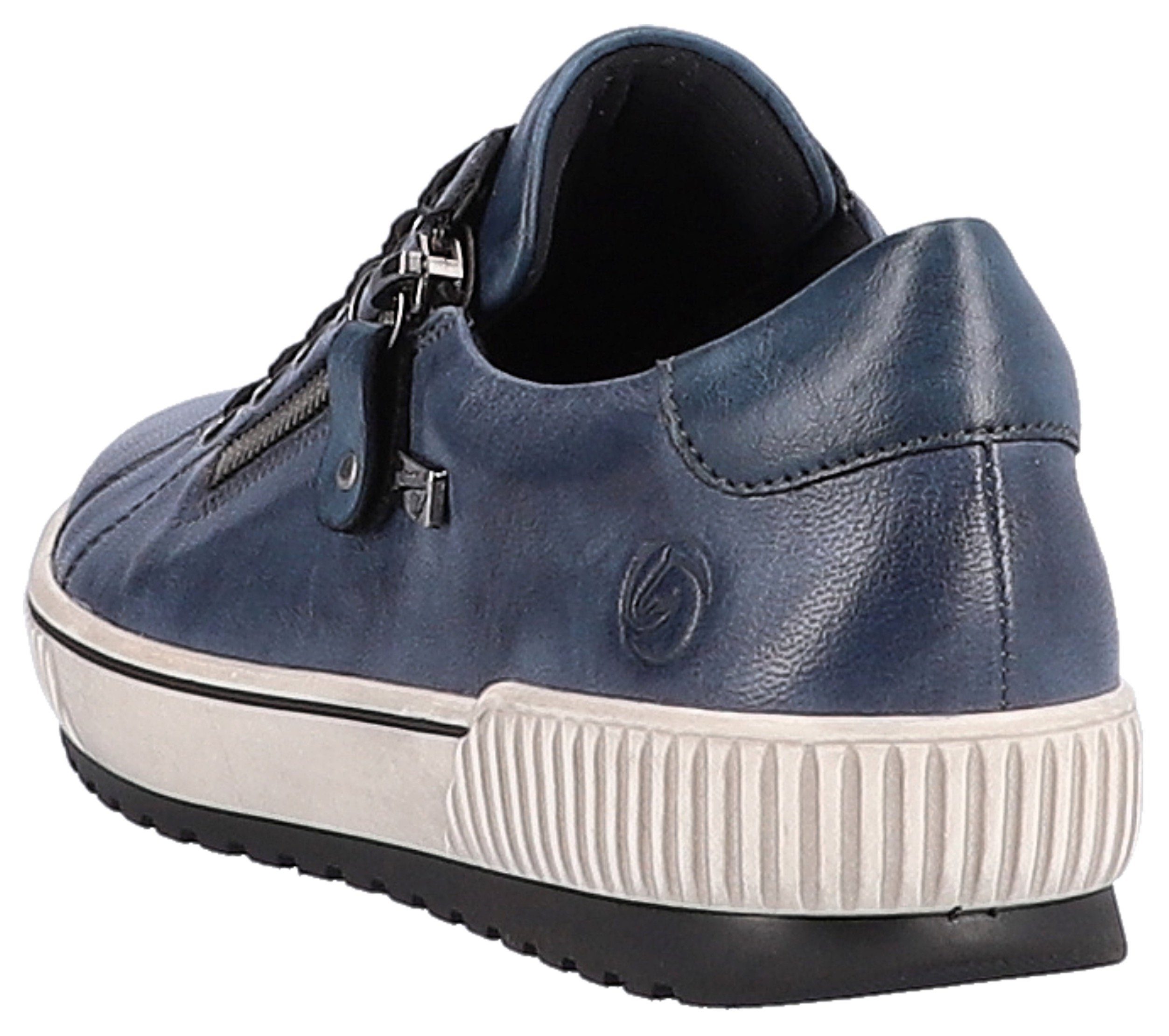 Remonte Plateausneakers vrijetijdsschoen, lage schoen, veterschoen met buitenrits