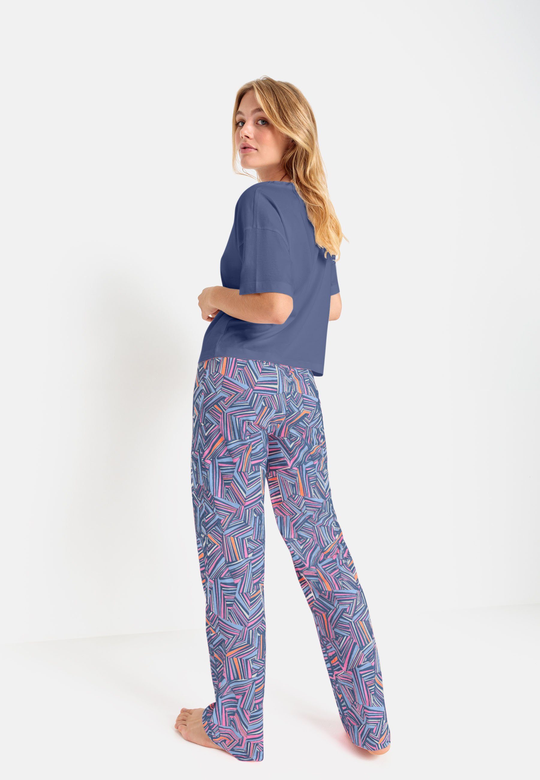 LSCN by LASCANA Pyjama met mooie all-over print (2-delig)