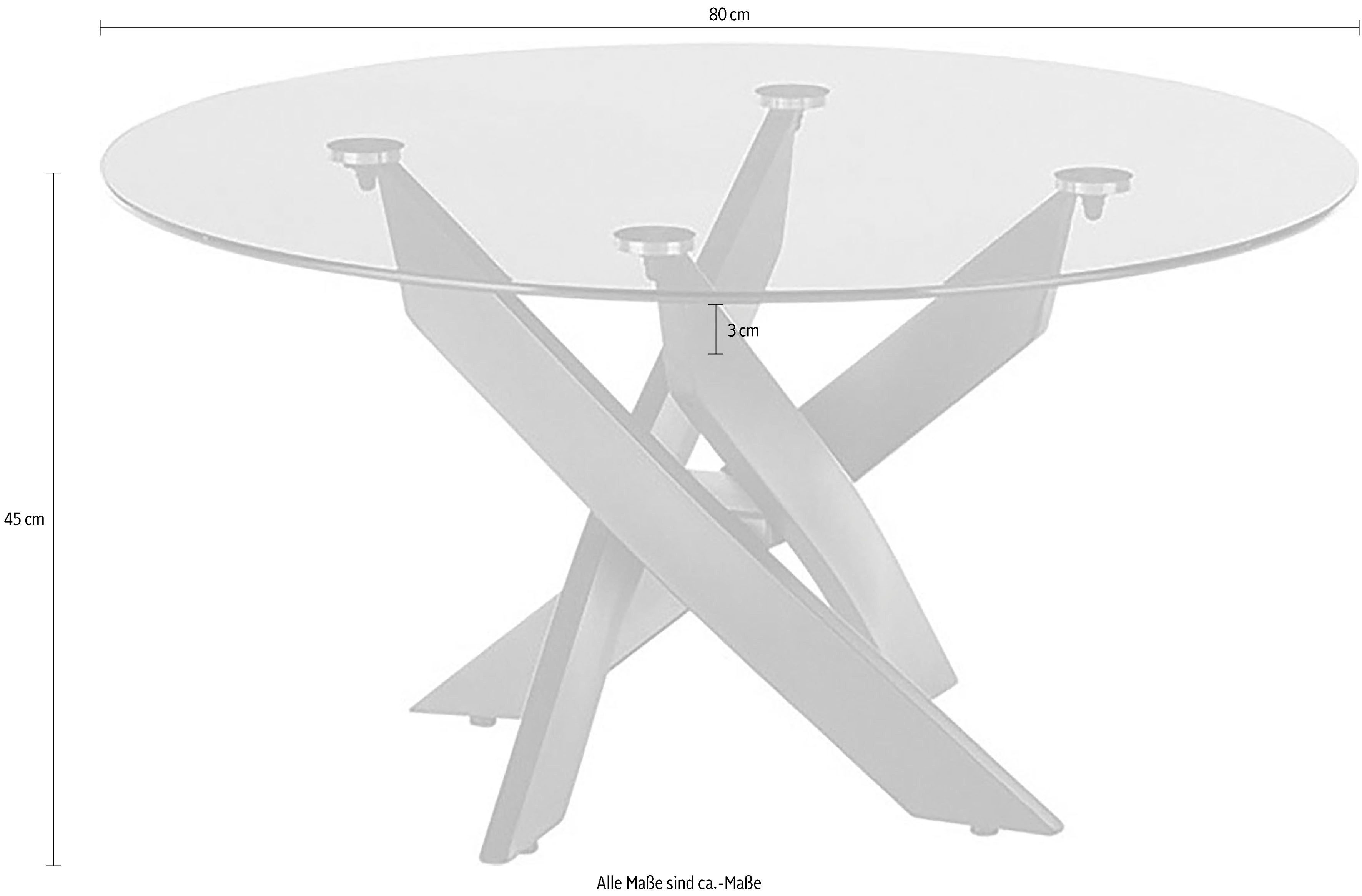 MCA furniture Salontafel Kopenhagen Glas tafel, OTTO's Choice, belastbaarheid van 10kg, veiligheidsglasplaat