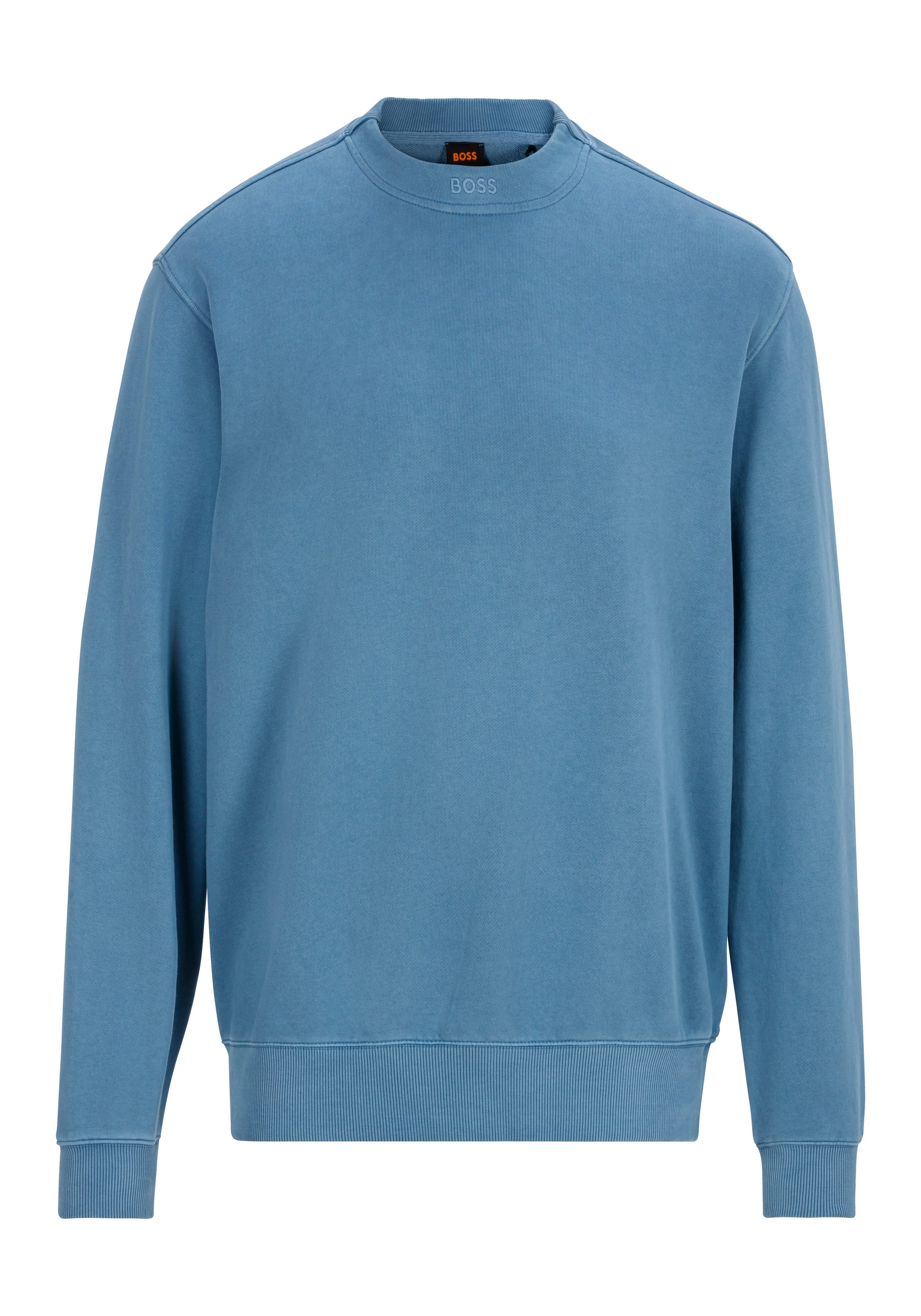 Boss Orange Sweatshirt We__Dye heren sweaters maat M blauw