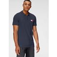 tommy jeans poloshirt tjm tommy badge lightweight polo blauw