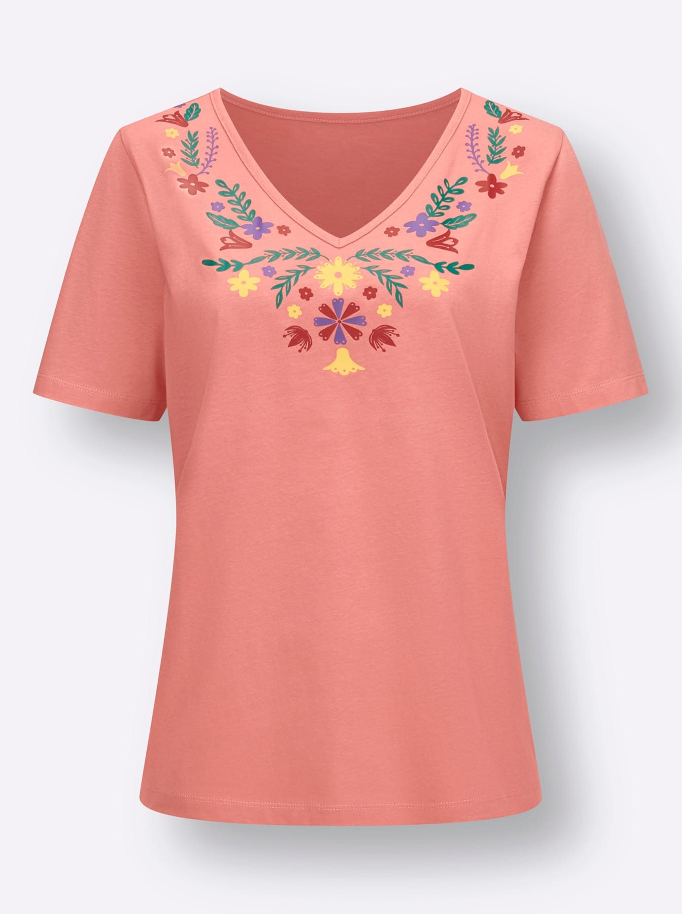 Classic Basics Shirt met V-hals Shirt met korte mouwen (1-delig)