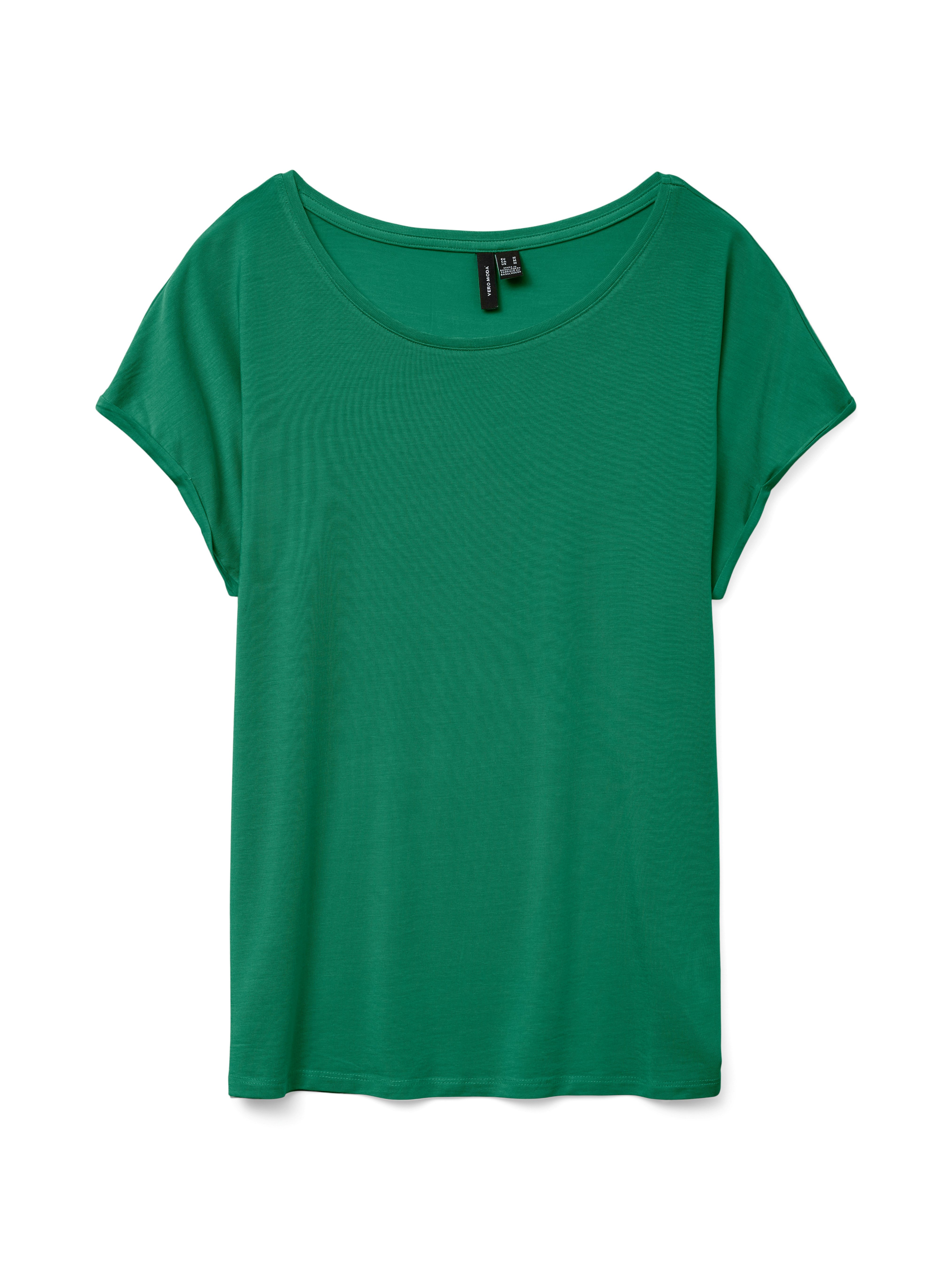 Vero Moda Shirt met ronde hals VMAVA PLAIN SS TOP GAJRS NOOS