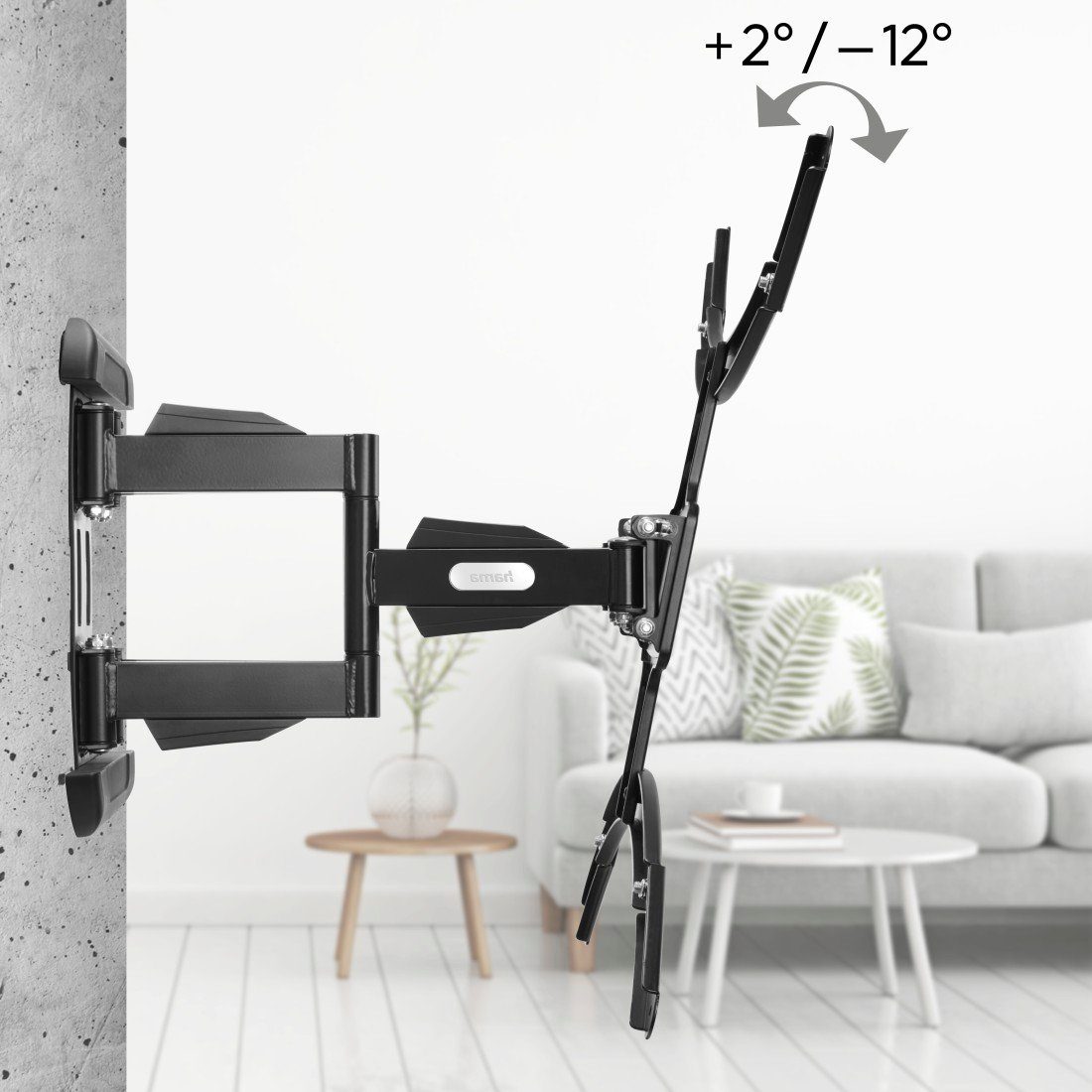 Hama Tv-wandhouder Draaibaar, volledig beweeglijk, 94 - 229cm (37" - 90"), 43", 50", 55", 65", 75"