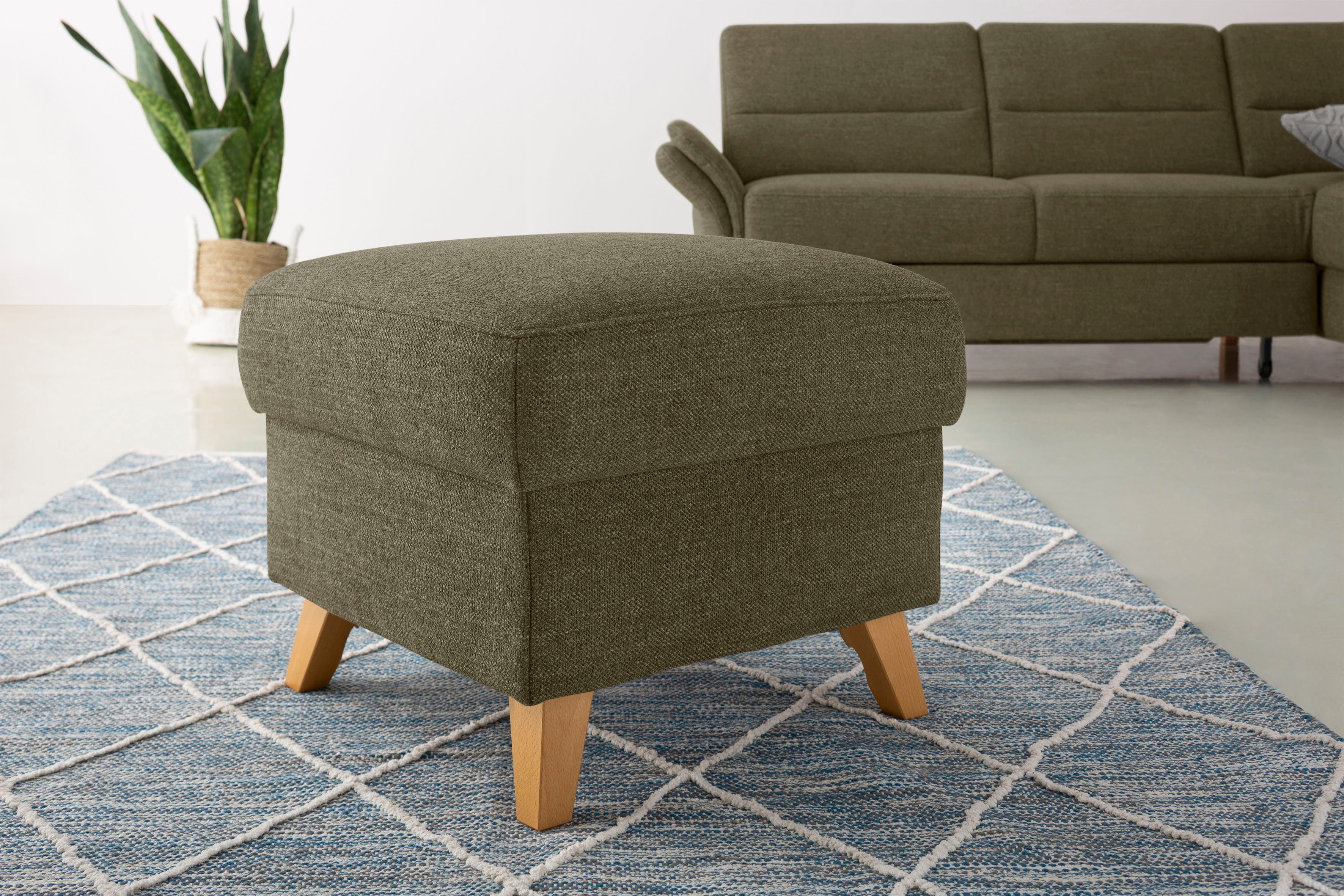 Home affaire Hocker met bergruimte Westerland in vele soorten bekleding en kleuren, ook in luxe-microvezel geïmpregneerd