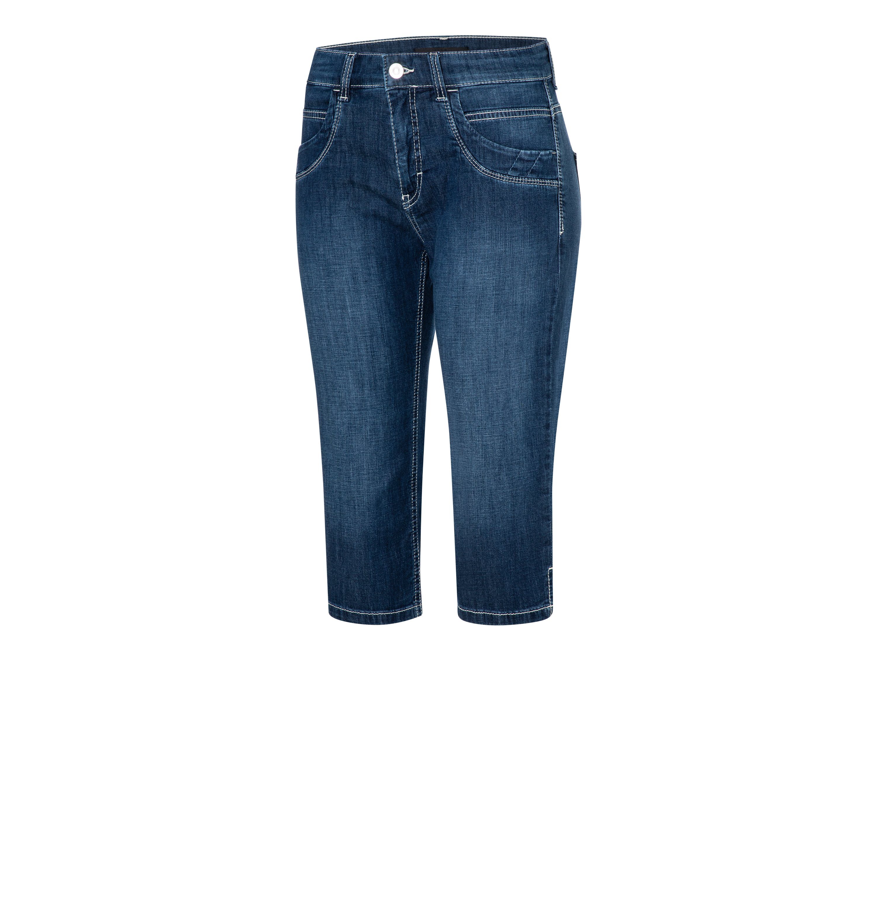 MAC Capri jeans Capri Ingelegde decoratieve plooien aan de zoom