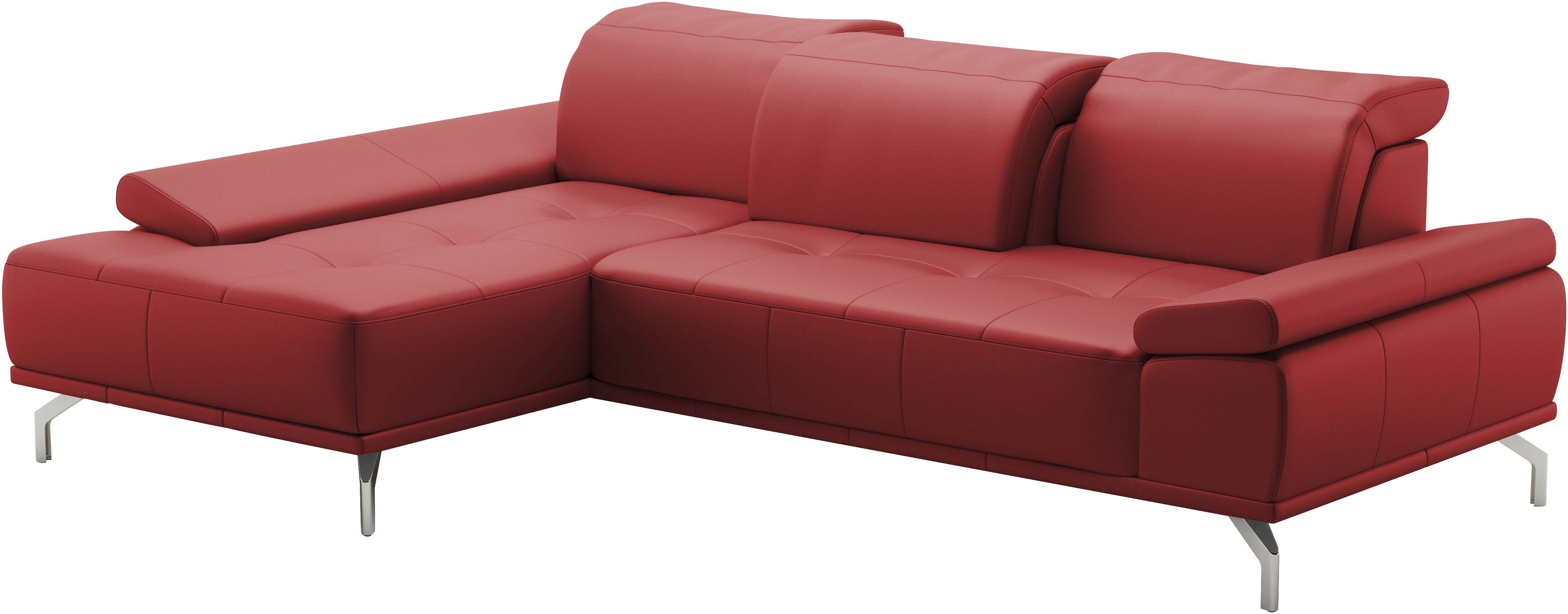 Places of Style Hoekbank Caluna Incl. zitdiepteverstelling, optioneel met hoofd- en armleuningverstelling