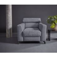 places of style fauteuil casagrande incl. verstelbare hoofdsteun, naar keuze met aqua-clean-bekleding, in 4 stofkwaliteiten en vele kleuren grijs