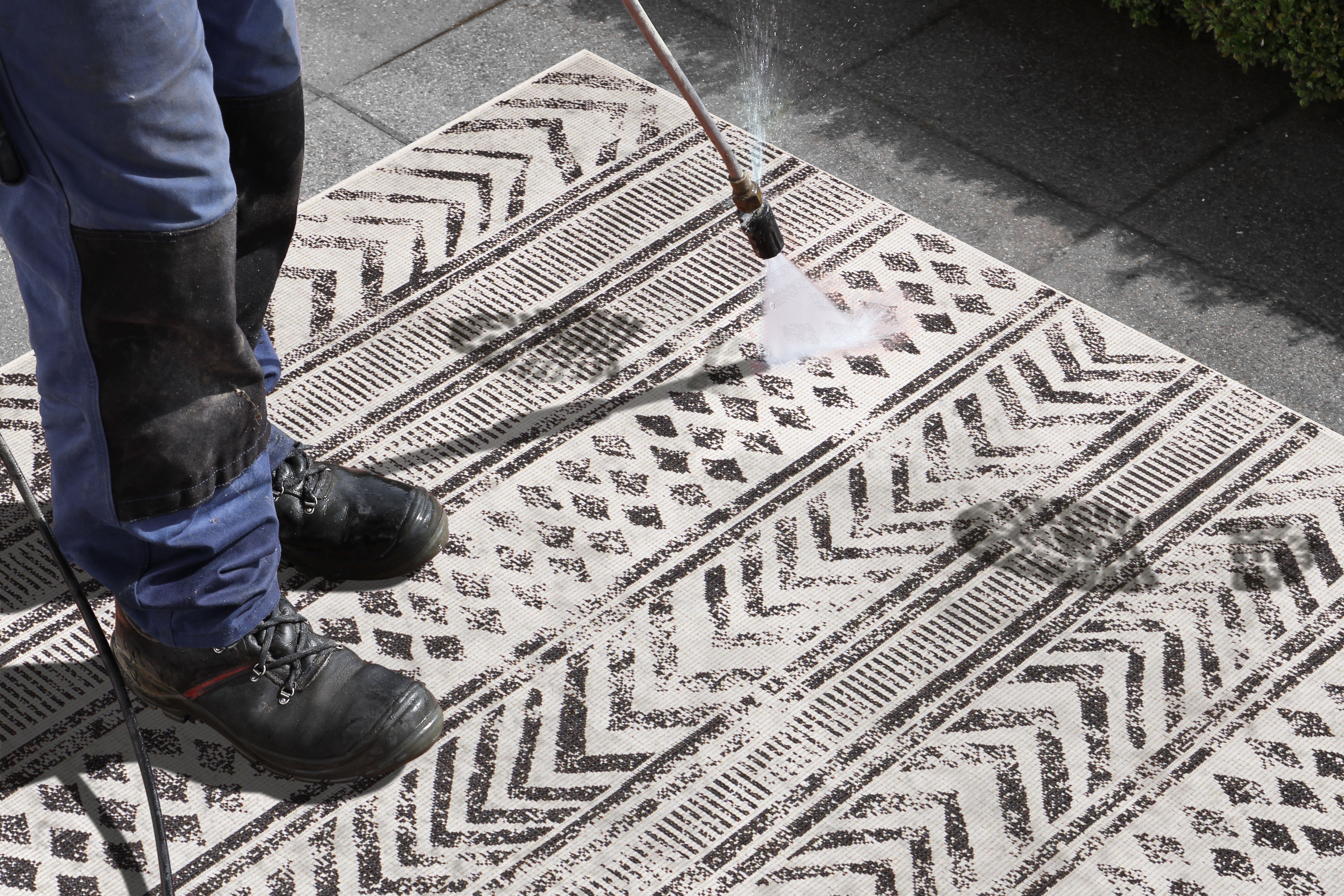 NORTHRUGS Vloerkleed BIRI tweezijdig te gebruiken kleed Binnen- en buitengebruik, weerbestendig, balkon, loper, woonkamer, waterbestendig, boho