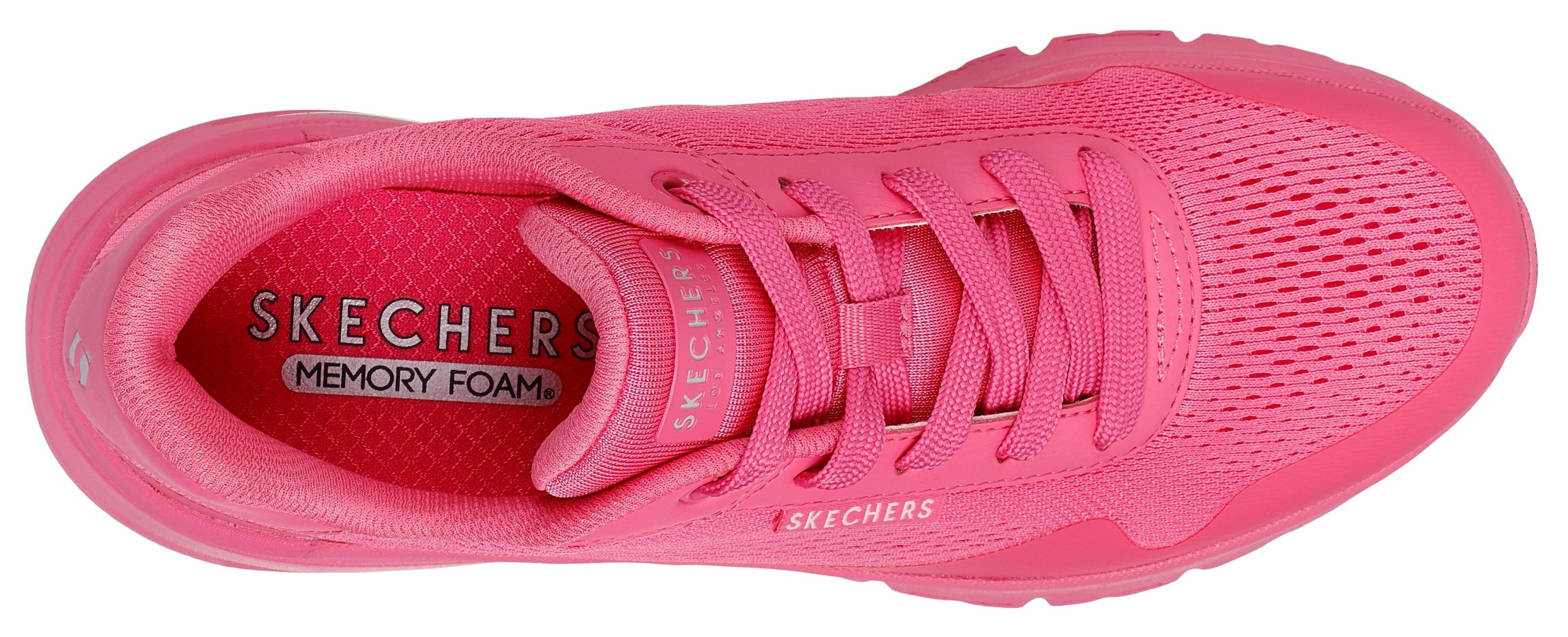Skechers Sneakers UNO FLEX-UNO FRESH ONE , neon schoen, sneaker, wig sneaker met plateausool
