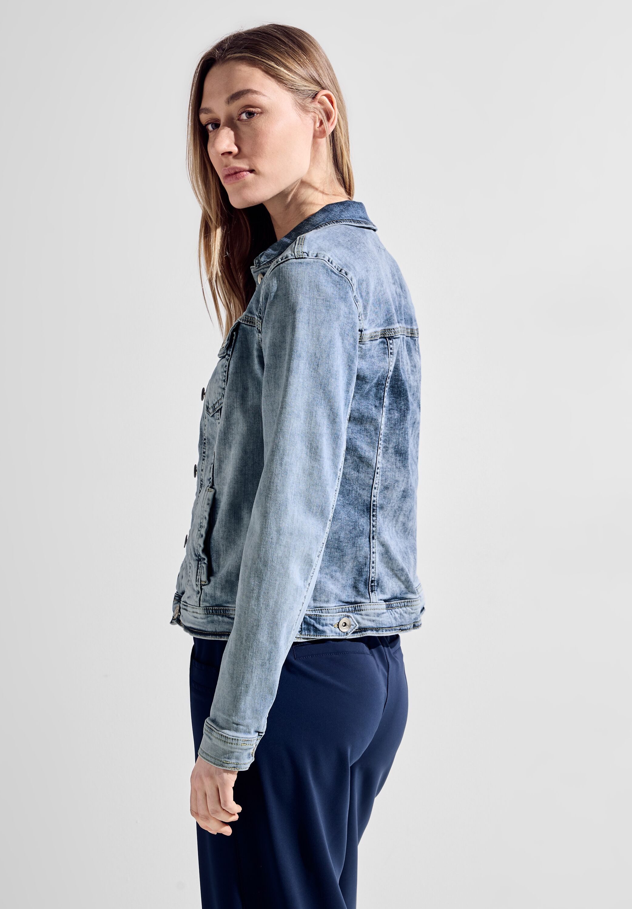 Cecil Jeansjack met knoopsluiting