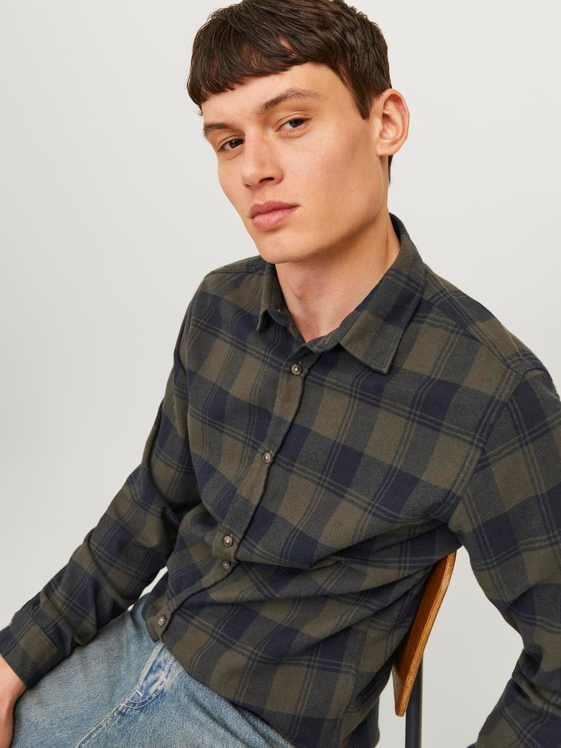 Jack & Jones Overhemd met lange mouwen JJJOSHUA FALL BUFFALO SHIRT LS