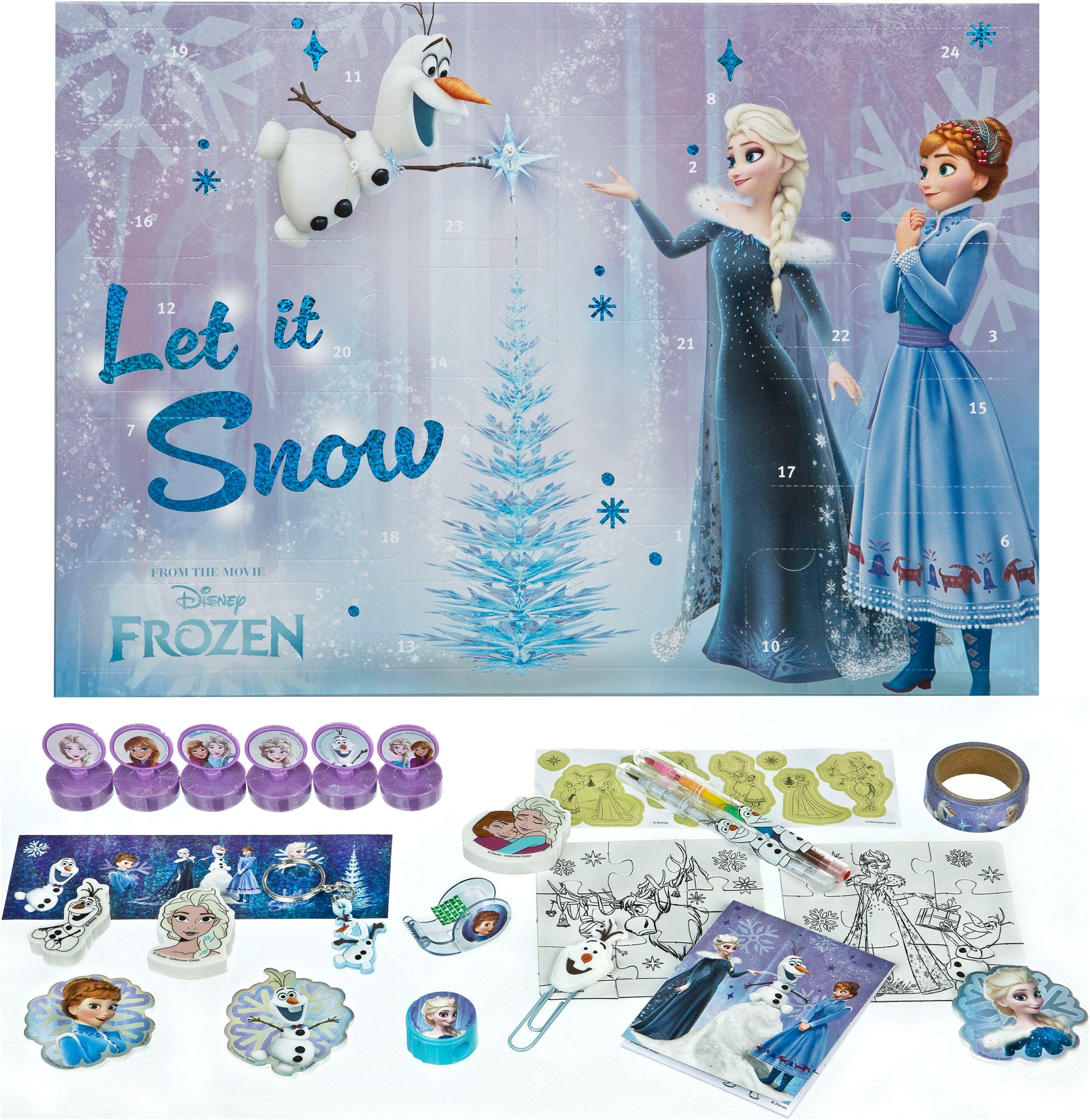 UNDERCOVER Speelgoed adventskalender Frozen (24-delig)