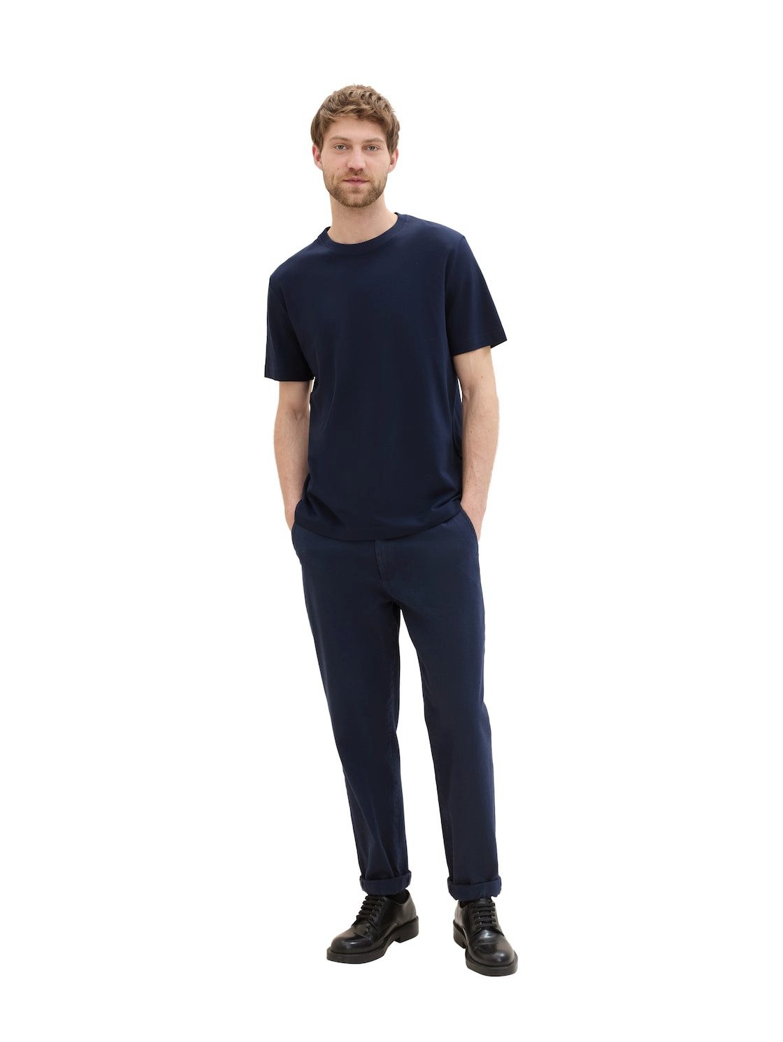Tom Tailor T-shirt met piqué structuur
