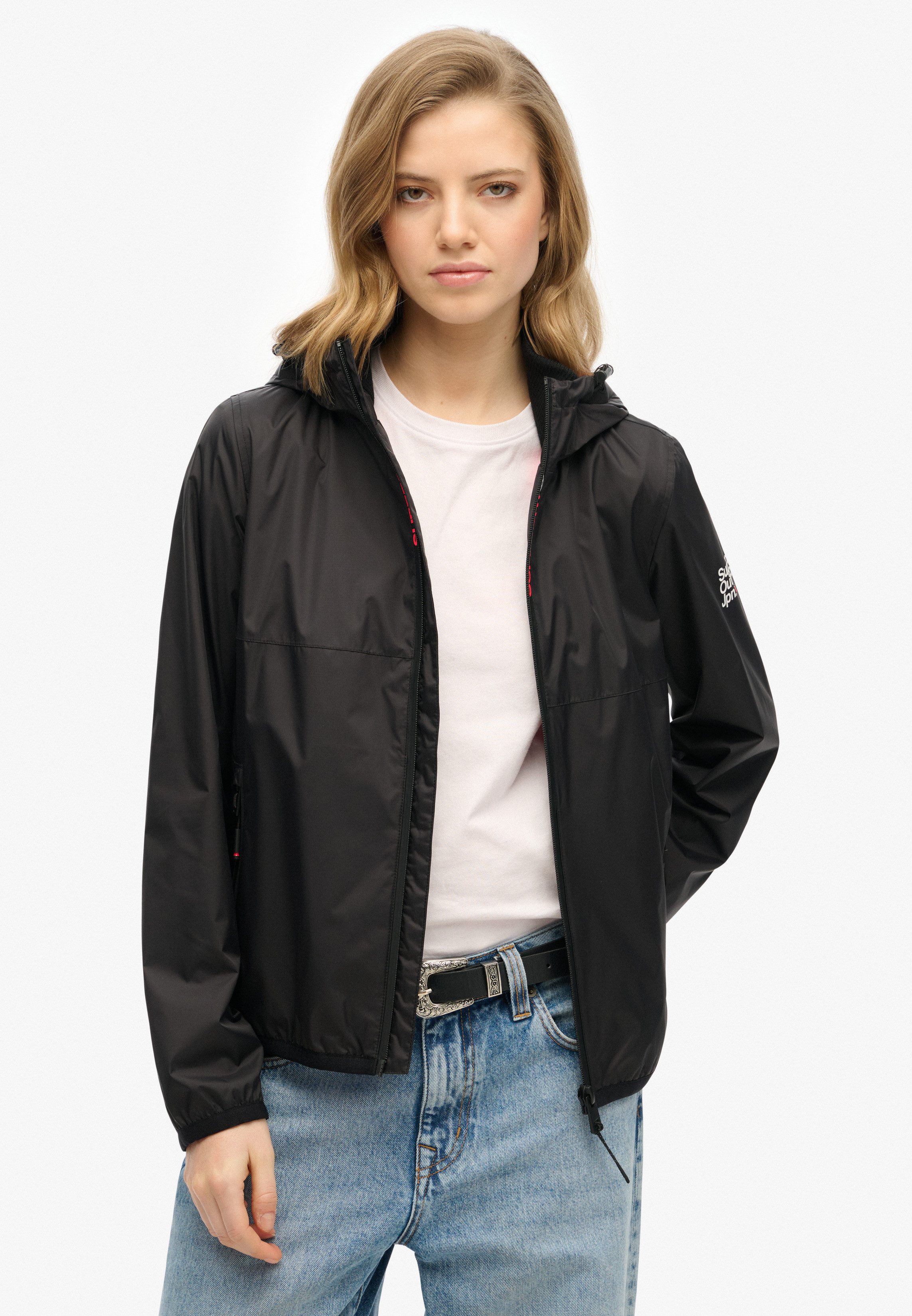 Superdry Outdoorjack HOODED LOGO WINDBREAKER JACKET