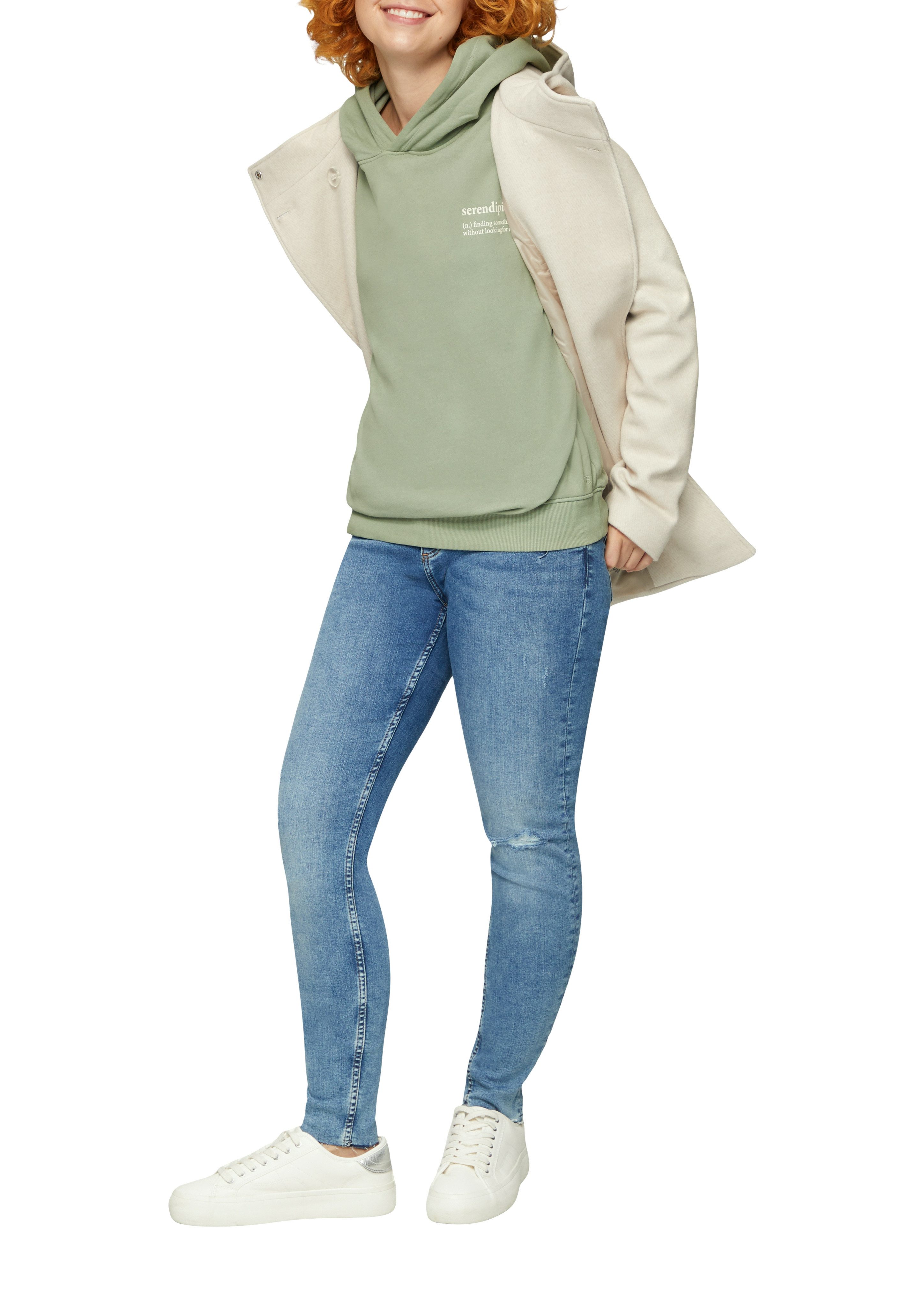 Q/S designed by Hoodie met een capuchon