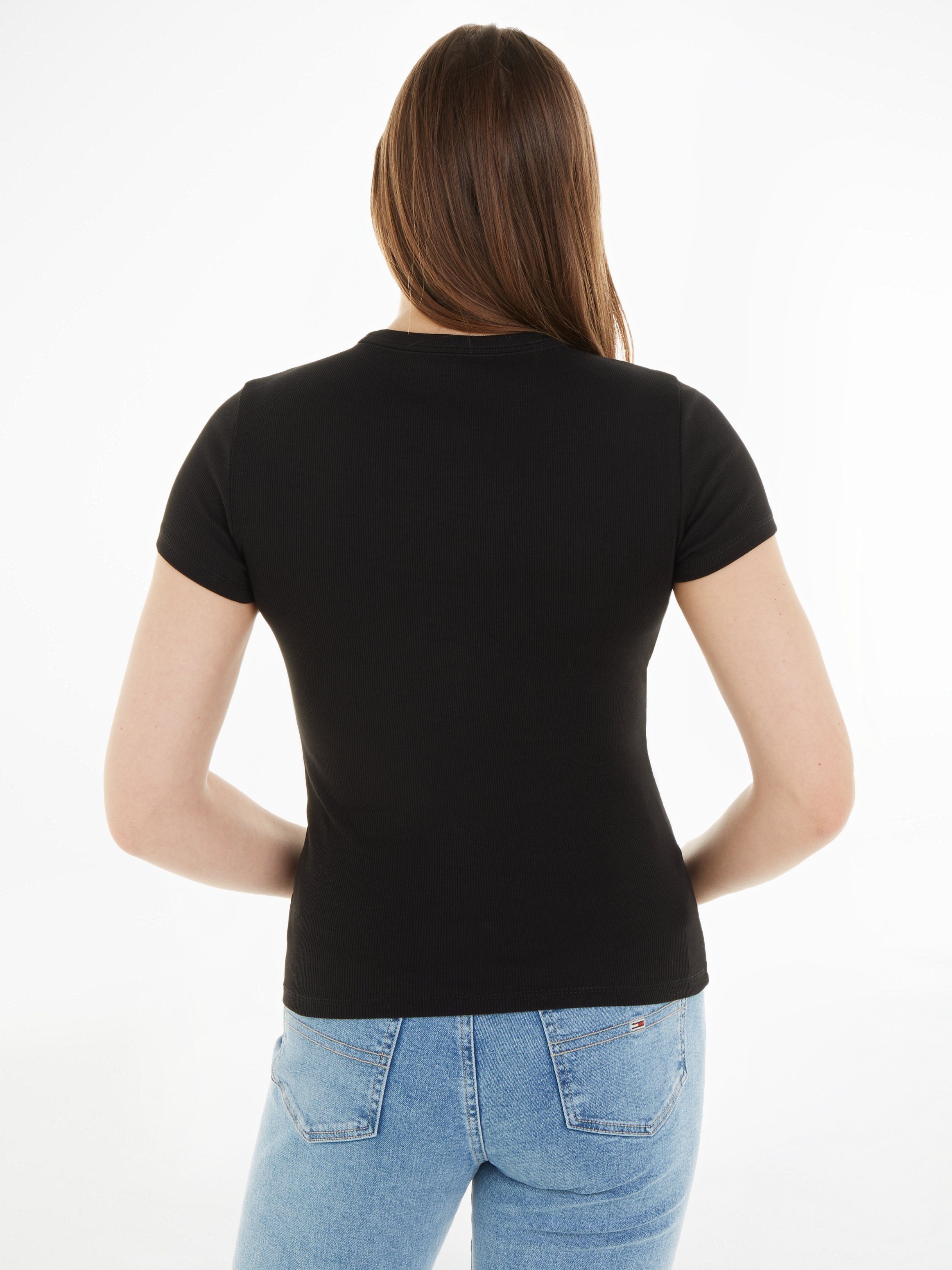 Tommy Jeans Curve T-shirt Slim Essential Rib