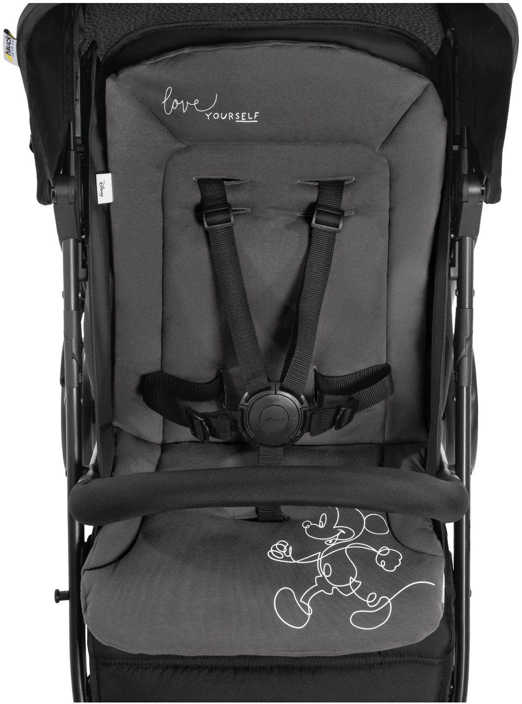 Hauck Zitkussen voor kinderwagens Seat Liner, Mickey Mouse black