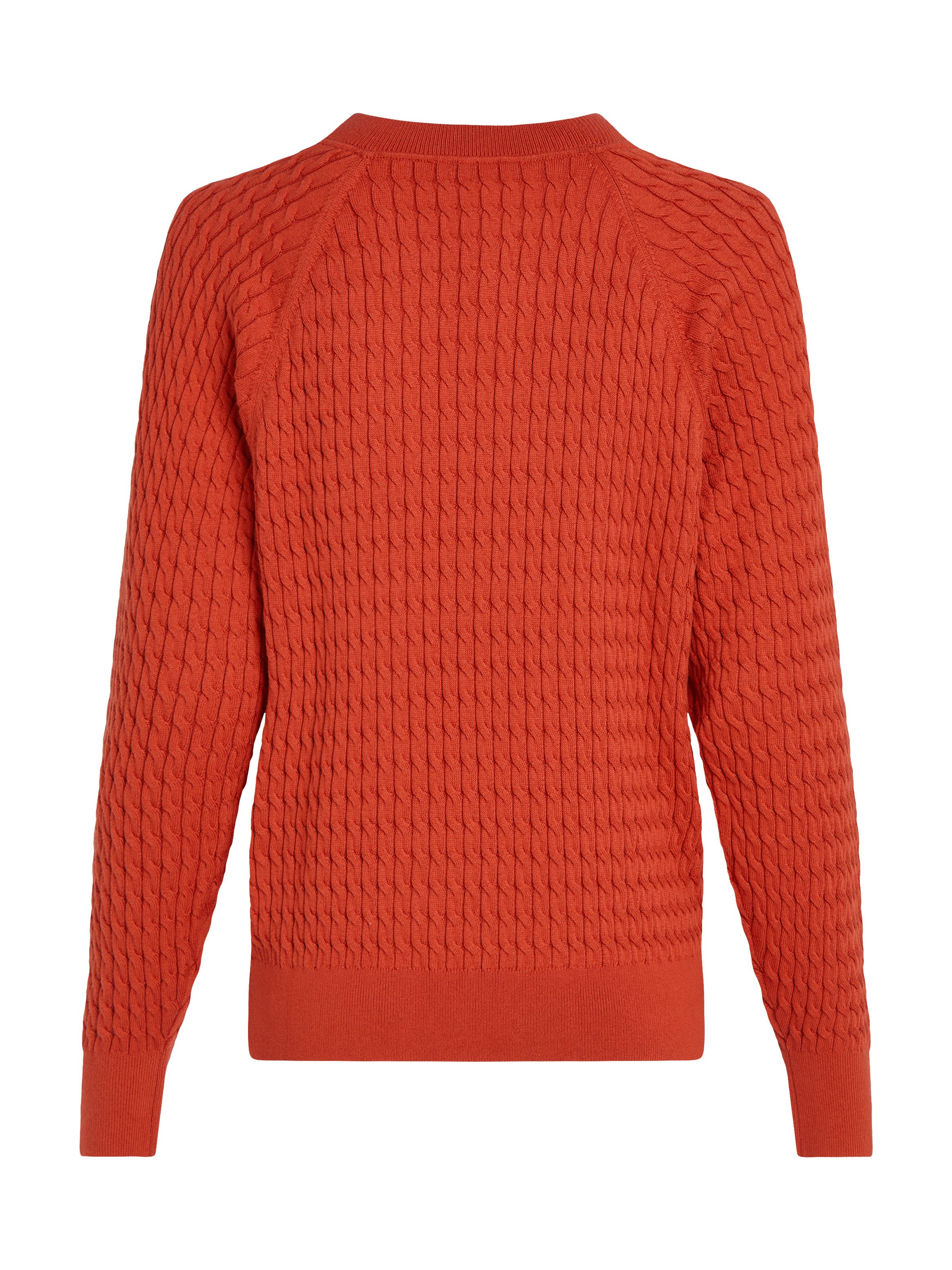 Tommy Hilfiger Trui met ronde hals CO CABLE C-NK SWEATER
