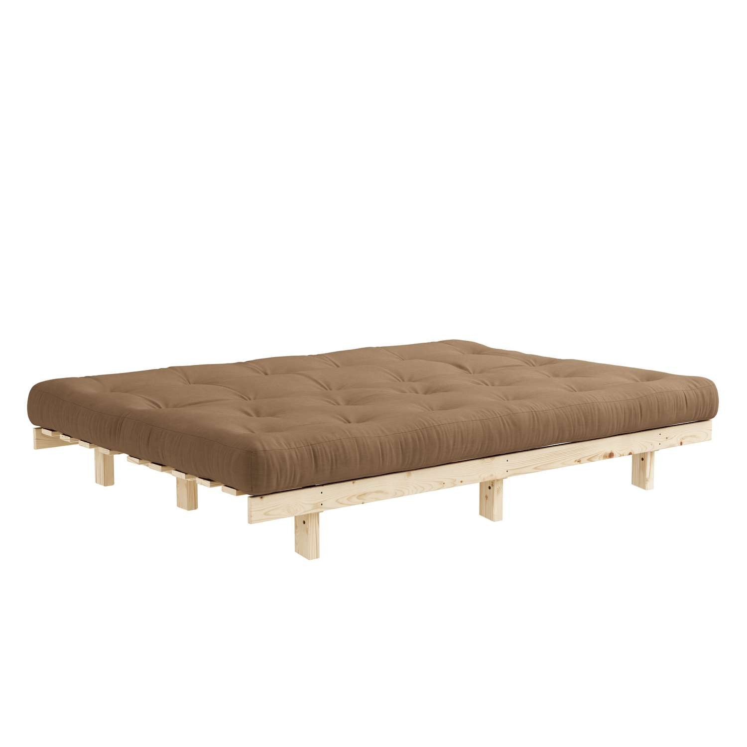 Karup Slaapbank Lean 200 slaapbank, logeerbed, bank met futonmatras Inclusief futonmatras, ligoppervlak 130x200 cm, FSC® gecertificeerd grenen (2 stuks)