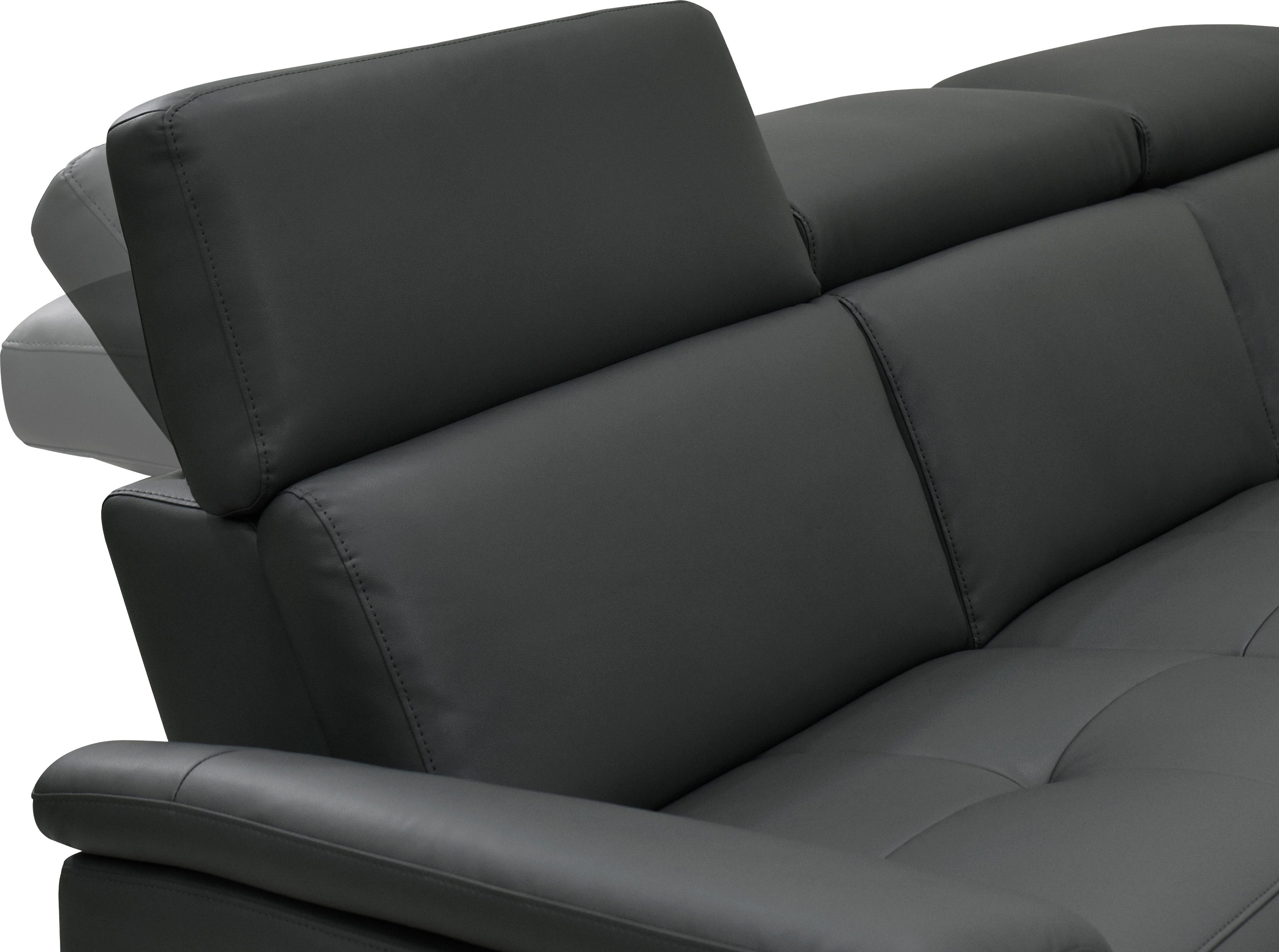 Places of Style 2-zitsbank Pareli 172 cm, handmatige en elektrische relaxfunctie USB, hoofdsteunverstelling, LED, in echt leer, kunstleer, web