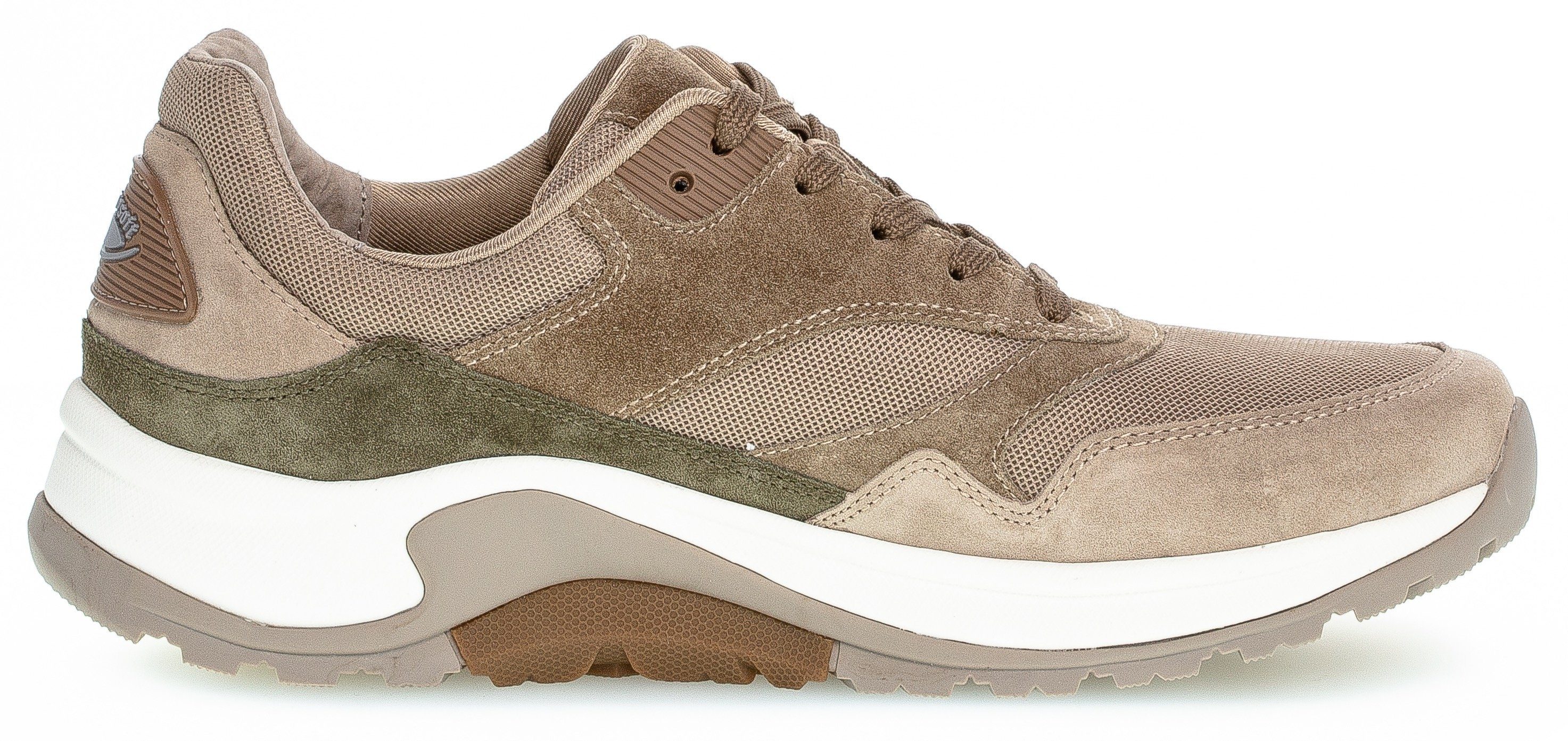 Gabor rollingsoft sensitive 76.958.40 walking shoes for women – beige –  nubuck – Better Shoe | Best shoes in the whole world.