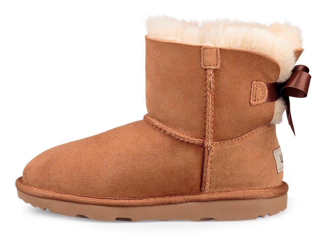UGG Winterlaarzen K MINI BAILEY BOW II , instaplaarzen, winterlaarzen, snowboots met warme voering