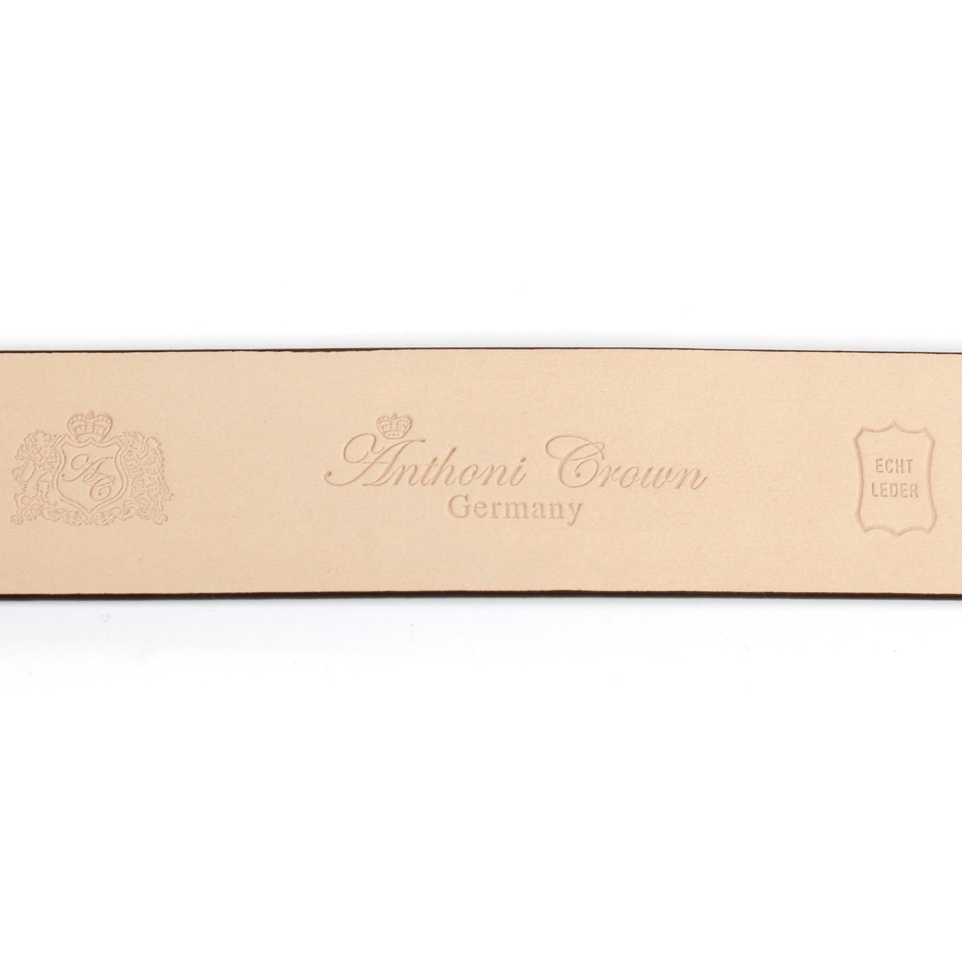Anthoni Crown Leren riem Elegante riem van innovatief leer in streep-look