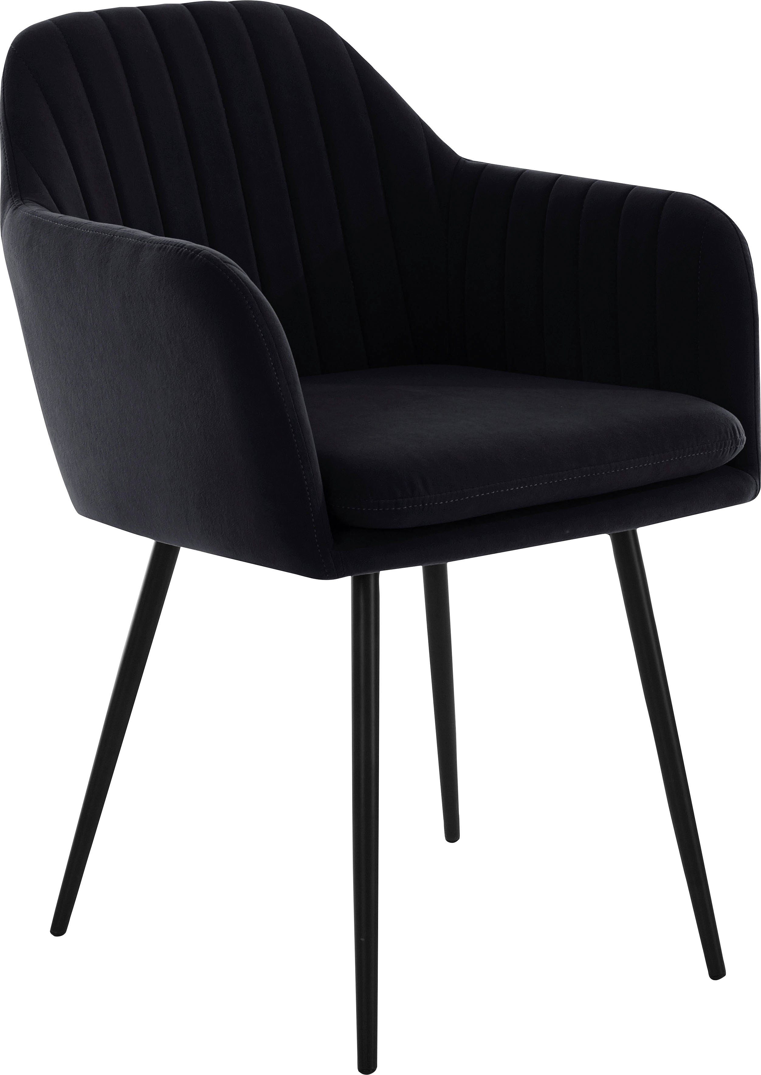 HELA Stoel met armleuningen Carla comfortabele fauteuil, kuipstoel (set)