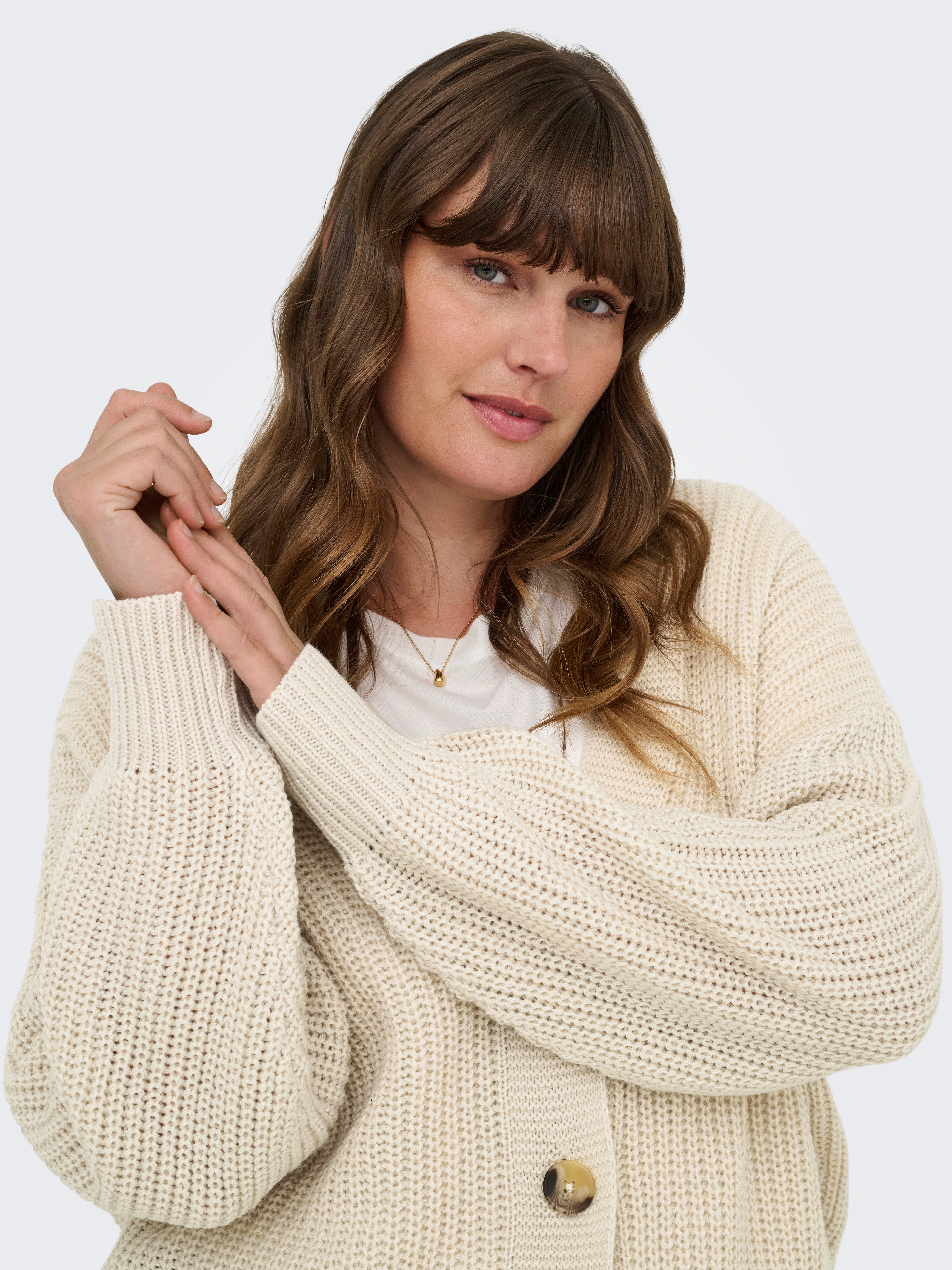 ONLY CARMAKOMA Vest CARCAROL NICE L/S CARDIGAN KNT NOOS