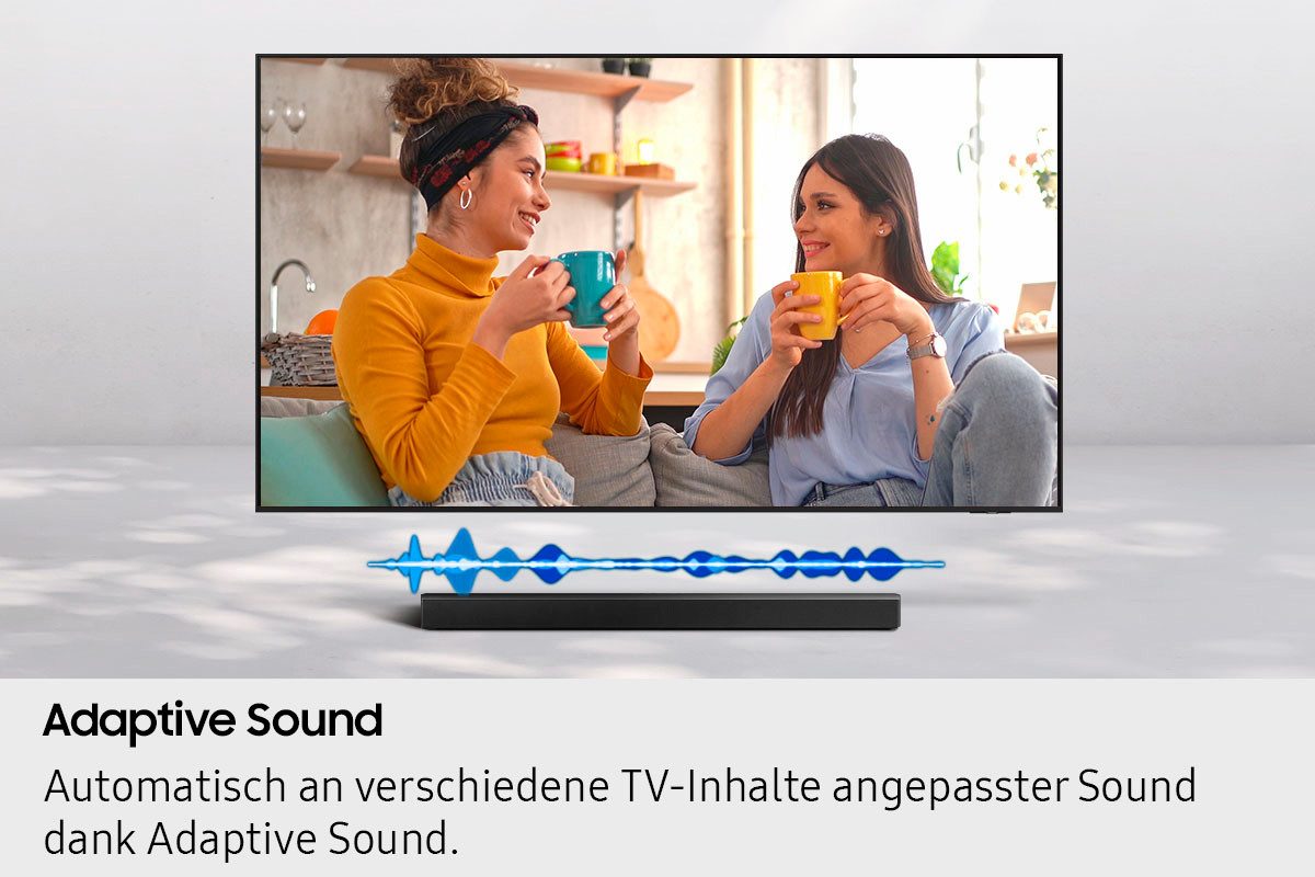 Samsung Soundbar HW-B460GF/ZG soundbar 2.1-kanaal geluidssysteem, dolby audio i dts virtual:x, bass-boost-modus