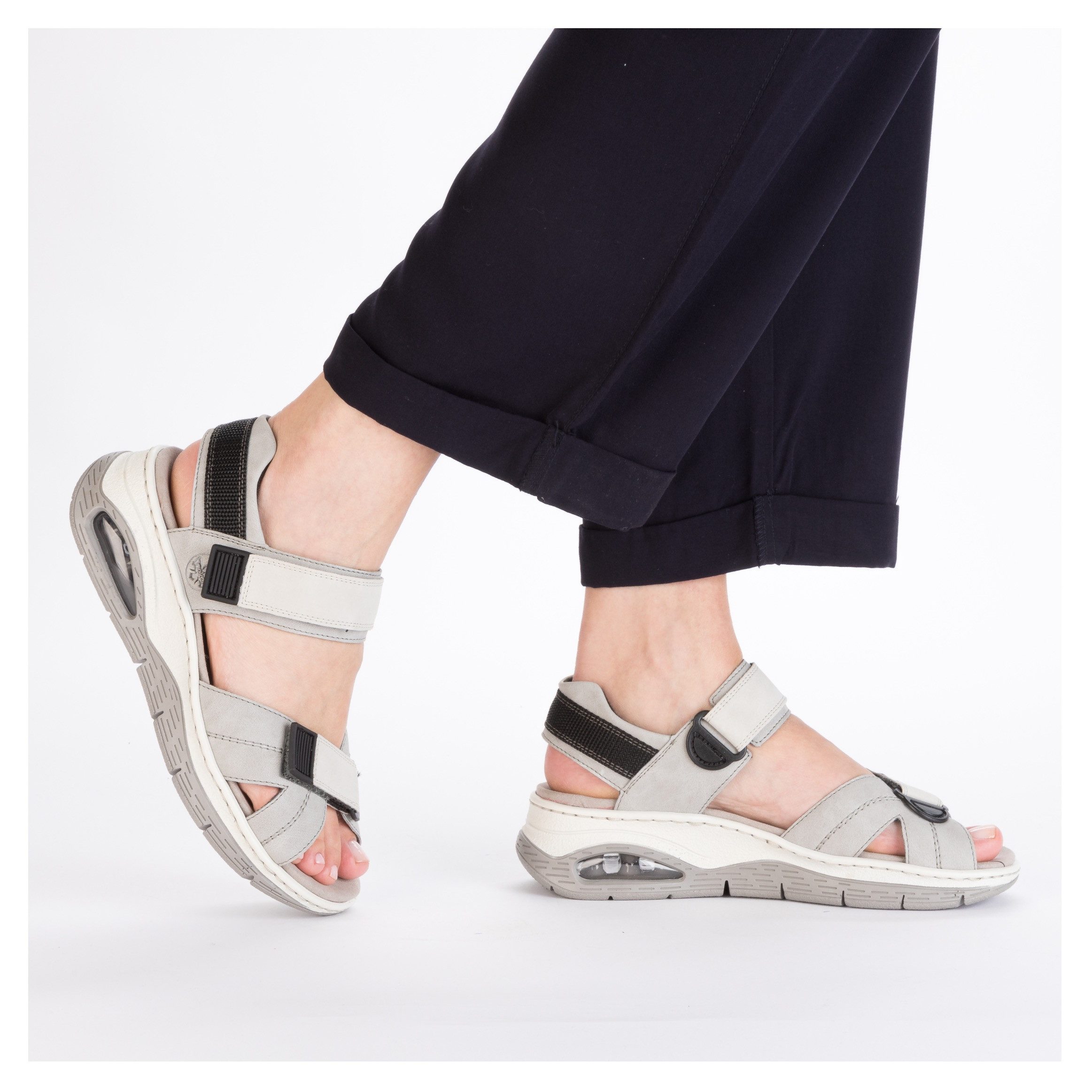 Rieker Trekkingsandalen Buitensandalen, zomerschoenen, klittenbandschoenen met Rieker Air-functie