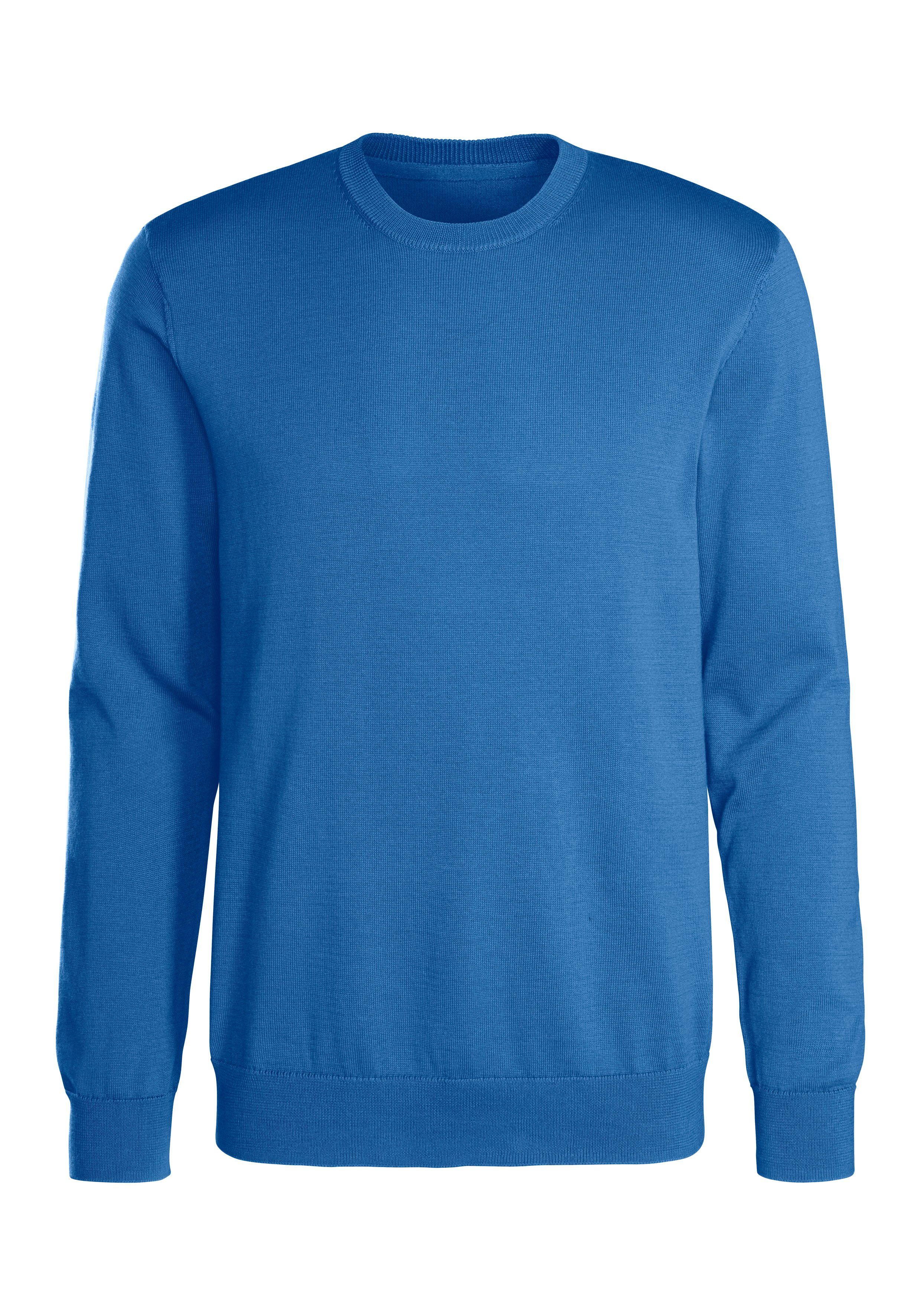 H.I.S Gebreide trui Regular fit, lange mouwen, pullover van fijn breiwerk, katoenmix