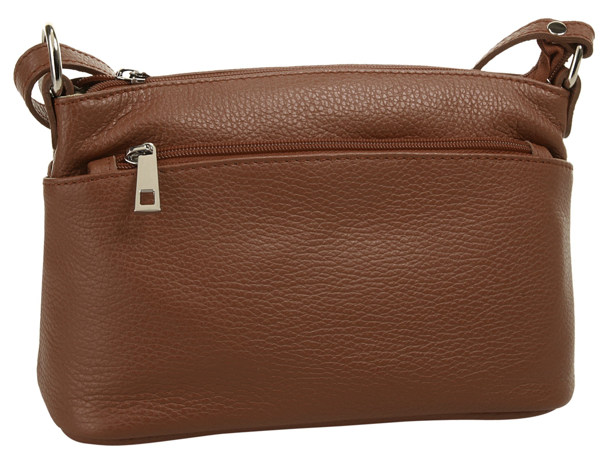 Cluty Schoudertas echt leer, made in italy